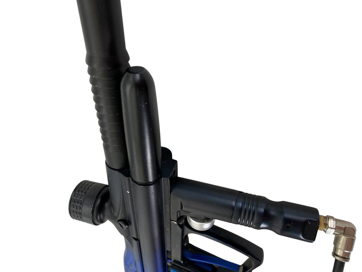 Used Angel A4 Paintball Gun Black Blue Fade Paintball Gun from CPXBrosPaintball Buy/Sell/Trade Paintball Markers, New Paintball Guns, Paintball Hoppers, Paintball Masks, and Hormesis Headbands