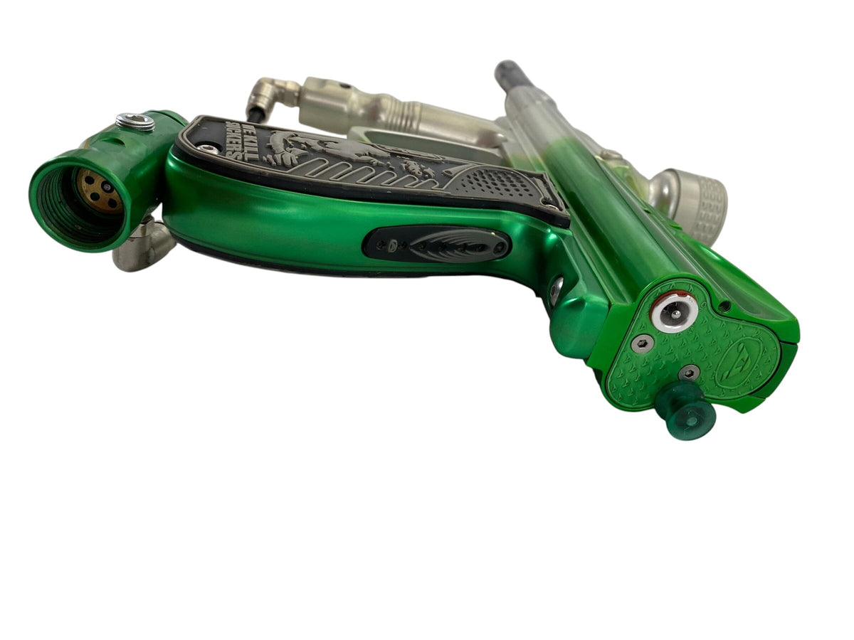 Used Angel A4 Paintball Gun Clear to Green Fade Paintball Gun from CPXBrosPaintball Buy/Sell/Trade Paintball Markers, New Paintball Guns, Paintball Hoppers, Paintball Masks, and Hormesis Headbands