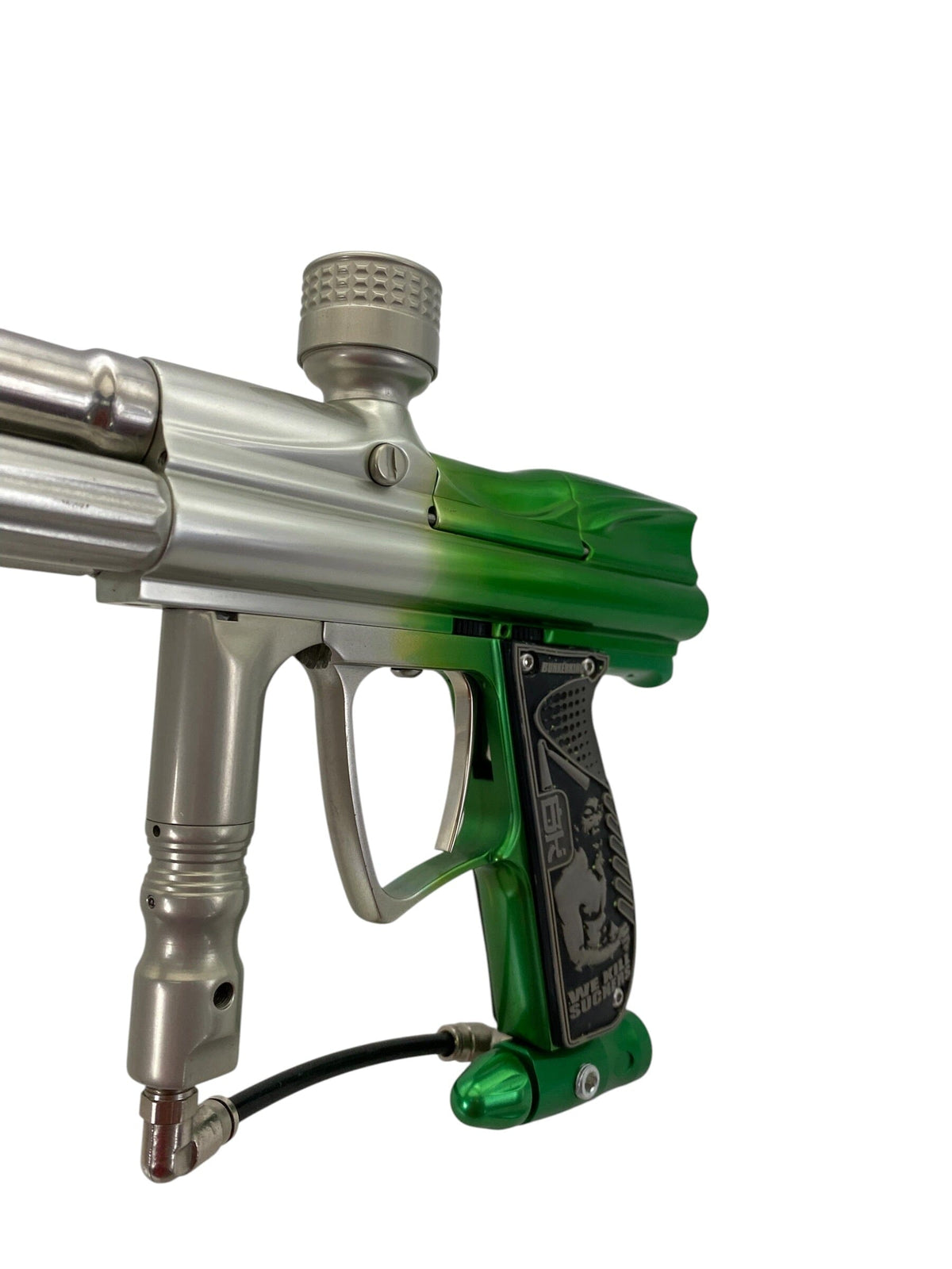 Used Angel A4 Paintball Gun Clear to Green Fade Paintball Gun from CPXBrosPaintball Buy/Sell/Trade Paintball Markers, New Paintball Guns, Paintball Hoppers, Paintball Masks, and Hormesis Headbands