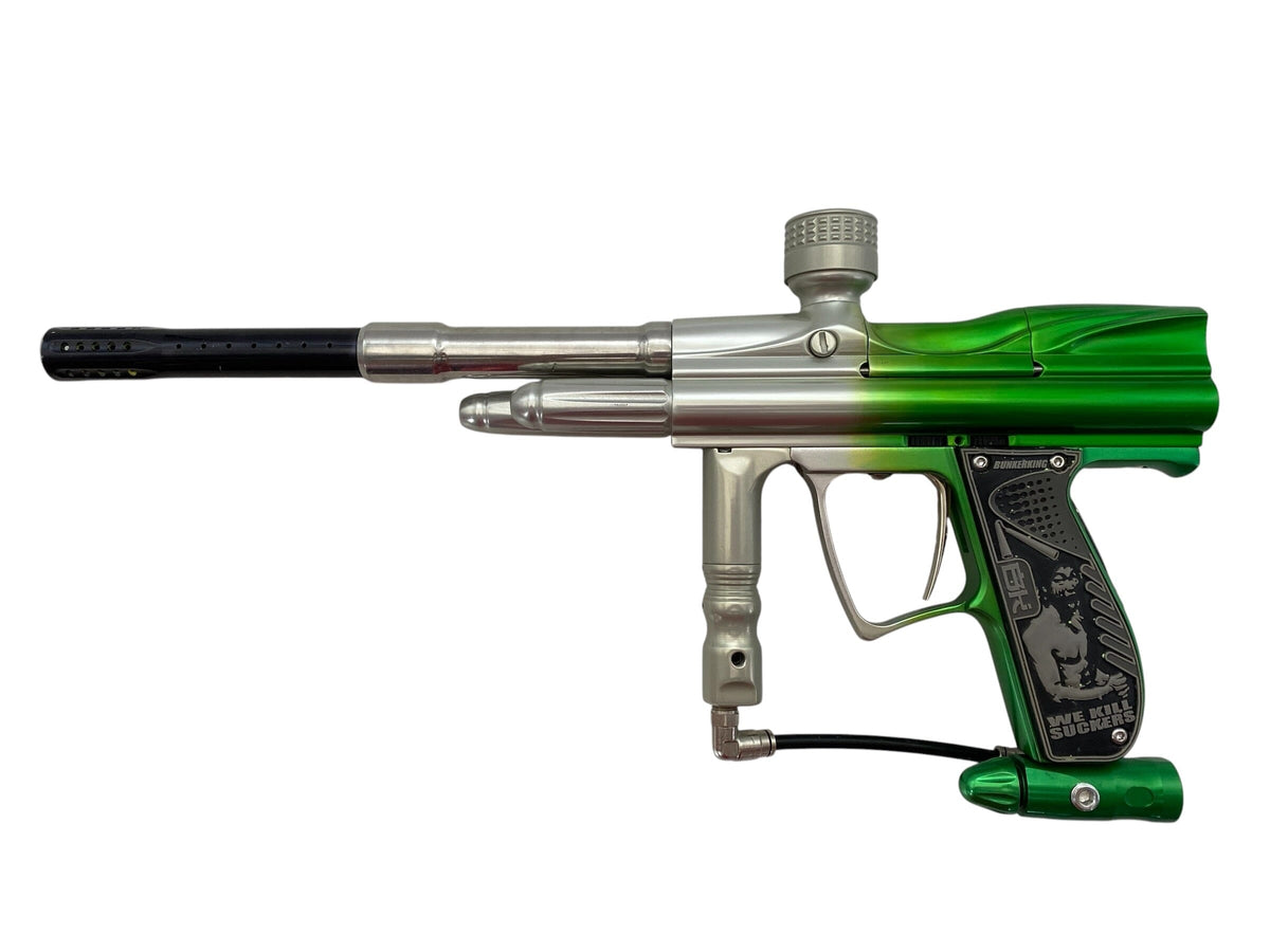 Used Angel A4 Paintball Gun Clear to Green Fade Paintball Gun from CPXBrosPaintball Buy/Sell/Trade Paintball Markers, New Paintball Guns, Paintball Hoppers, Paintball Masks, and Hormesis Headbands