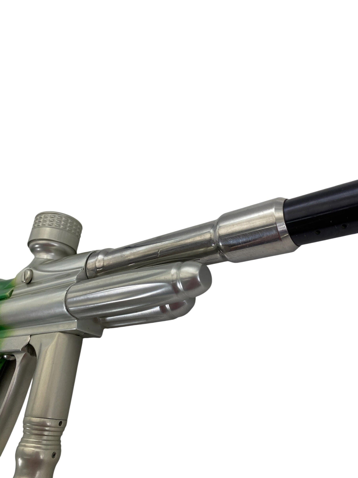 Used Angel A4 Paintball Gun Clear to Green Fade Paintball Gun from CPXBrosPaintball Buy/Sell/Trade Paintball Markers, New Paintball Guns, Paintball Hoppers, Paintball Masks, and Hormesis Headbands