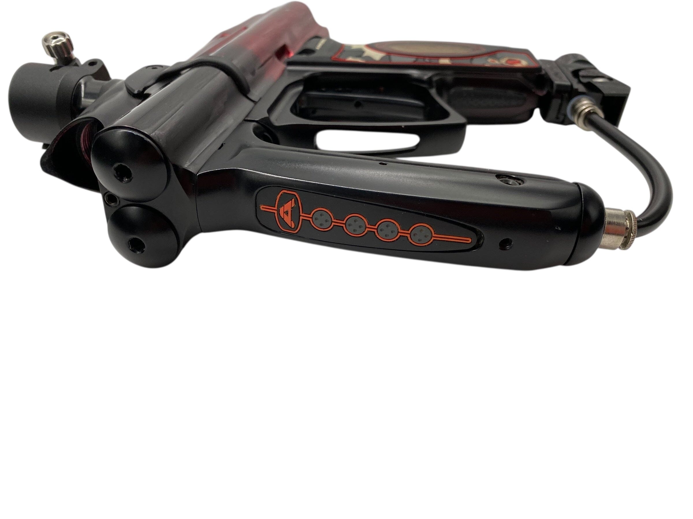 安田　P. Aegis pup & P.  Angel spore WDP Arsenal G7 Angel -Paintball Gun Black/Red Fade – CPXBrosPaintball