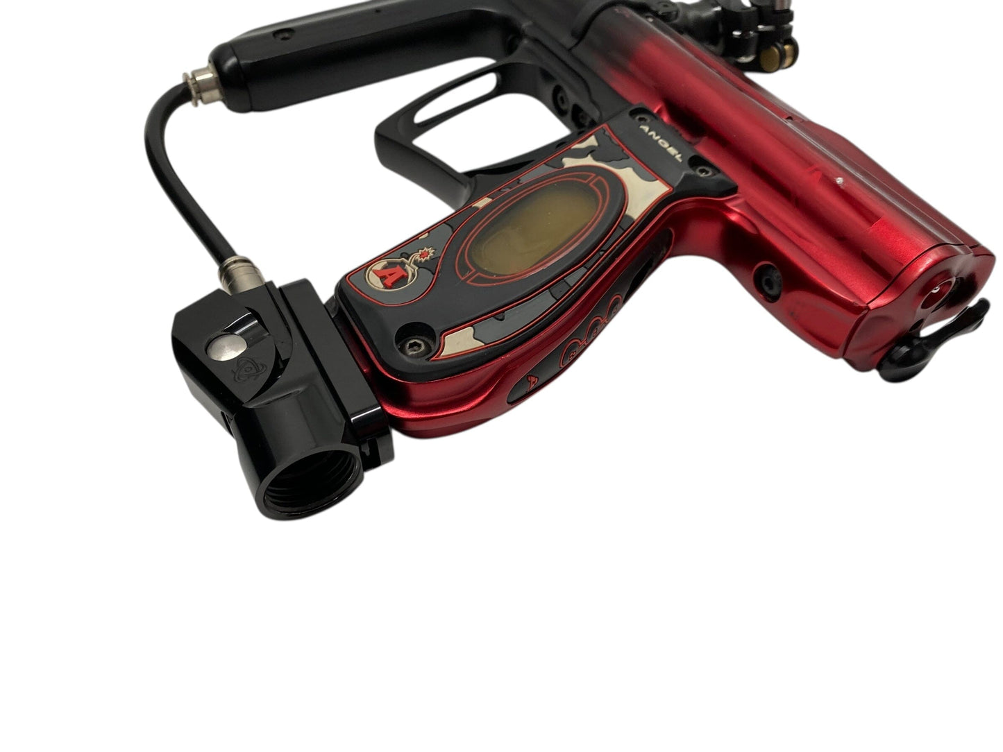 Used Angel Speed 06 Paintball Gun Black/Red Fade Paintball Gun from CPXBrosPaintball Buy/Sell/Trade Paintball Markers, New Paintball Guns, Paintball Hoppers, Paintball Masks, and Hormesis Headbands