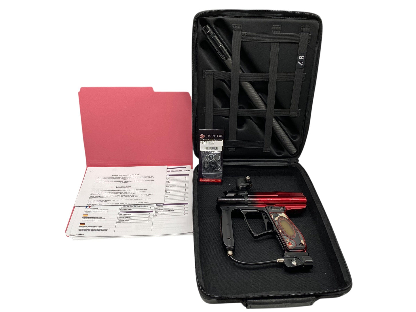 Used Angel Speed 06 Paintball Gun Black/Red Fade Paintball Gun from CPXBrosPaintball Buy/Sell/Trade Paintball Markers, New Paintball Guns, Paintball Hoppers, Paintball Masks, and Hormesis Headbands