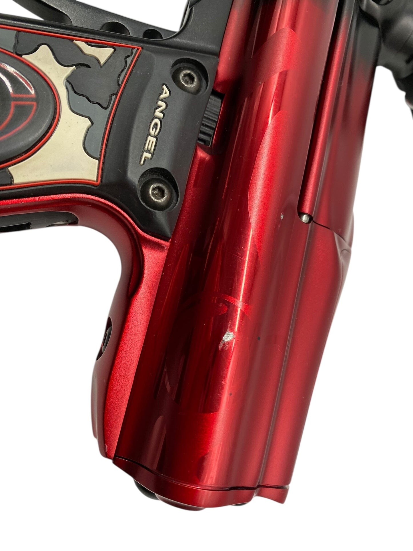 Used Angel Speed 06 Paintball Gun Black/Red Fade Paintball Gun from CPXBrosPaintball Buy/Sell/Trade Paintball Markers, New Paintball Guns, Paintball Hoppers, Paintball Masks, and Hormesis Headbands