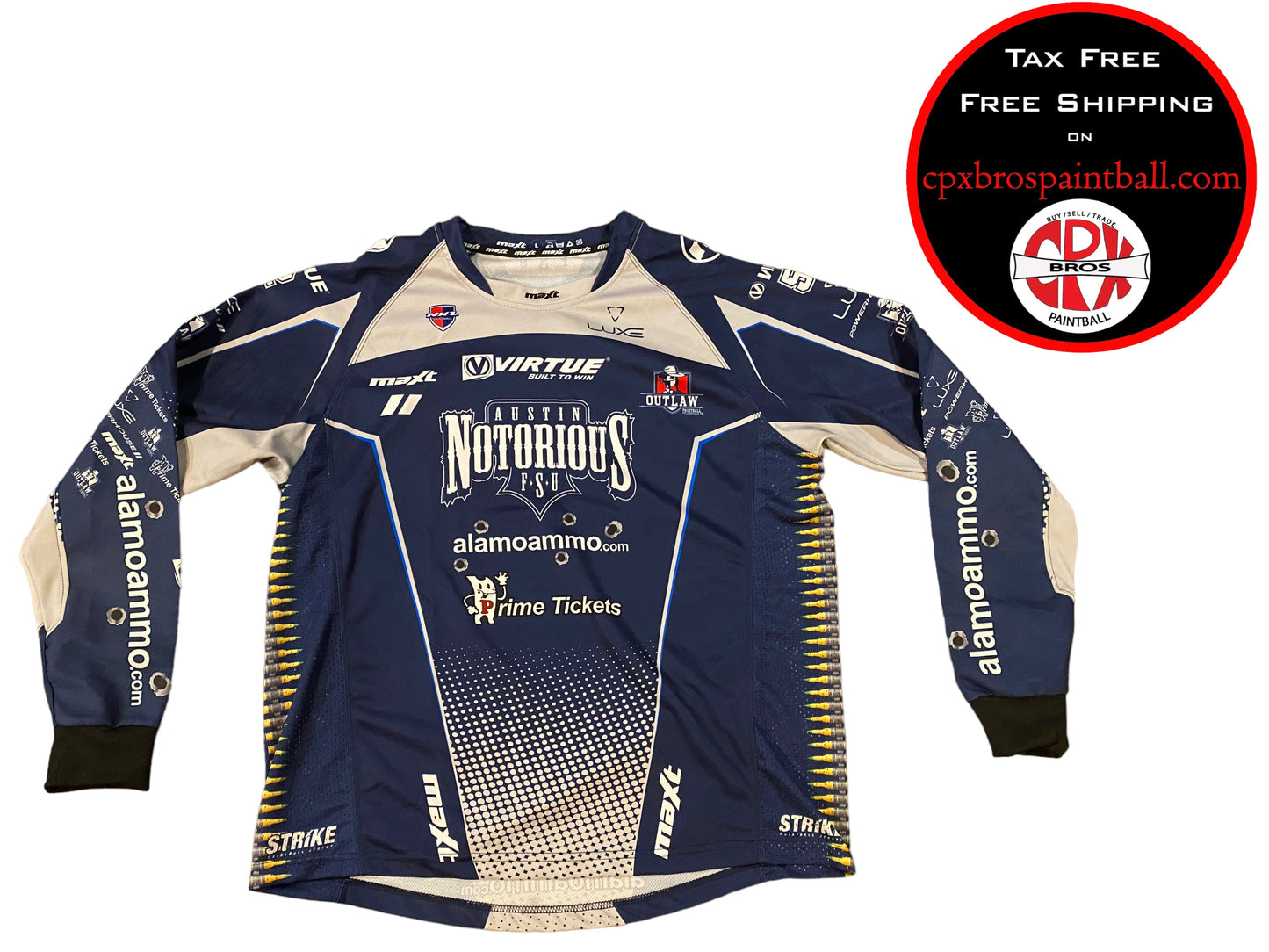 Used Austin Notorious Paintball Pro Jersey size L Paintball Gun from CPXBrosPaintball Buy/Sell/Trade Paintball Markers, Paintball Hoppers, Paintball Masks, and Hormesis Headbands