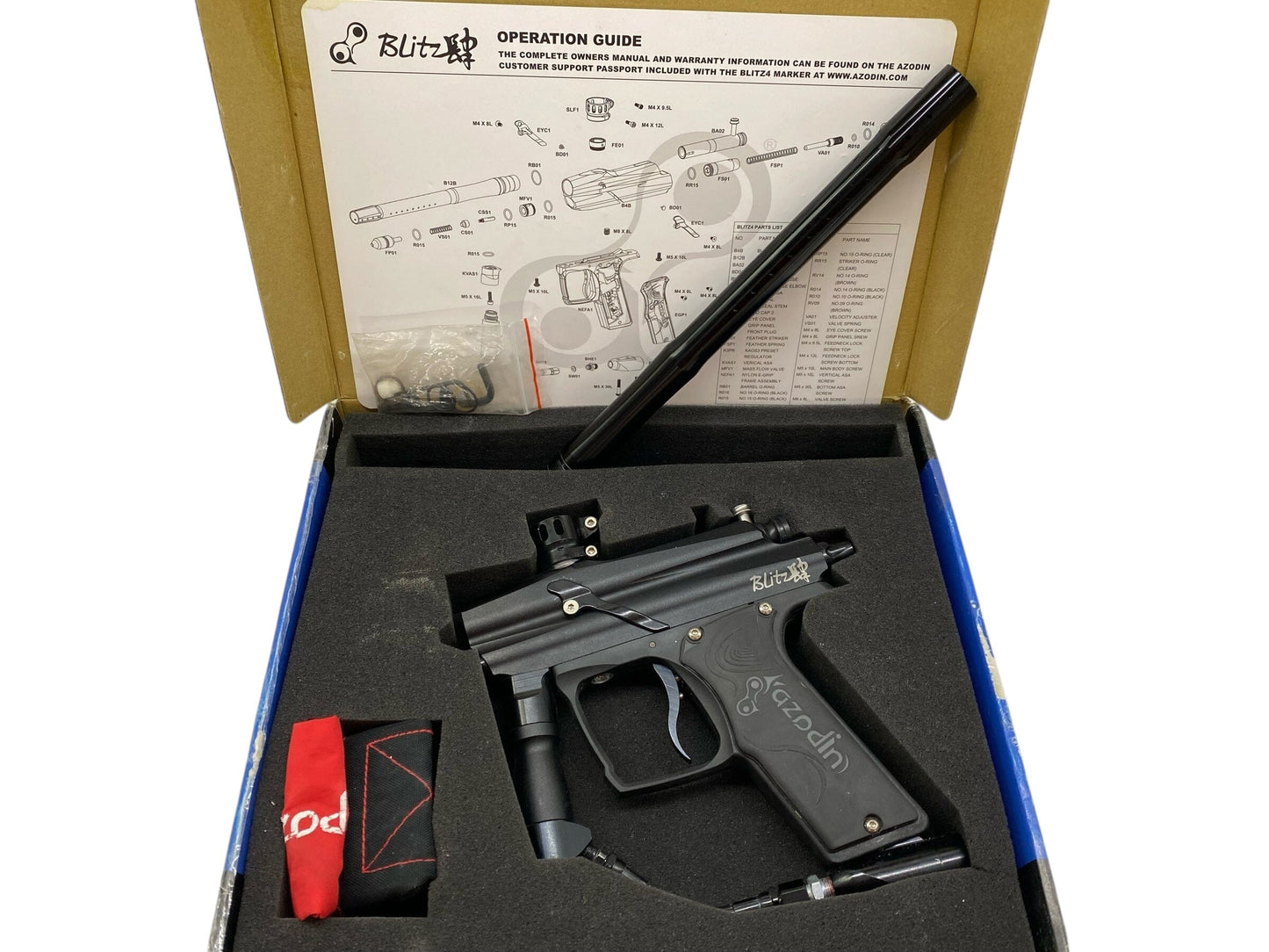 Used Azodin Blitz 4 Paintball Gun Black Paintball Gun from CPXBrosPaintball Buy/Sell/Trade Paintball Markers, New Paintball Guns, Paintball Hoppers, Paintball Masks, and Hormesis Headbands