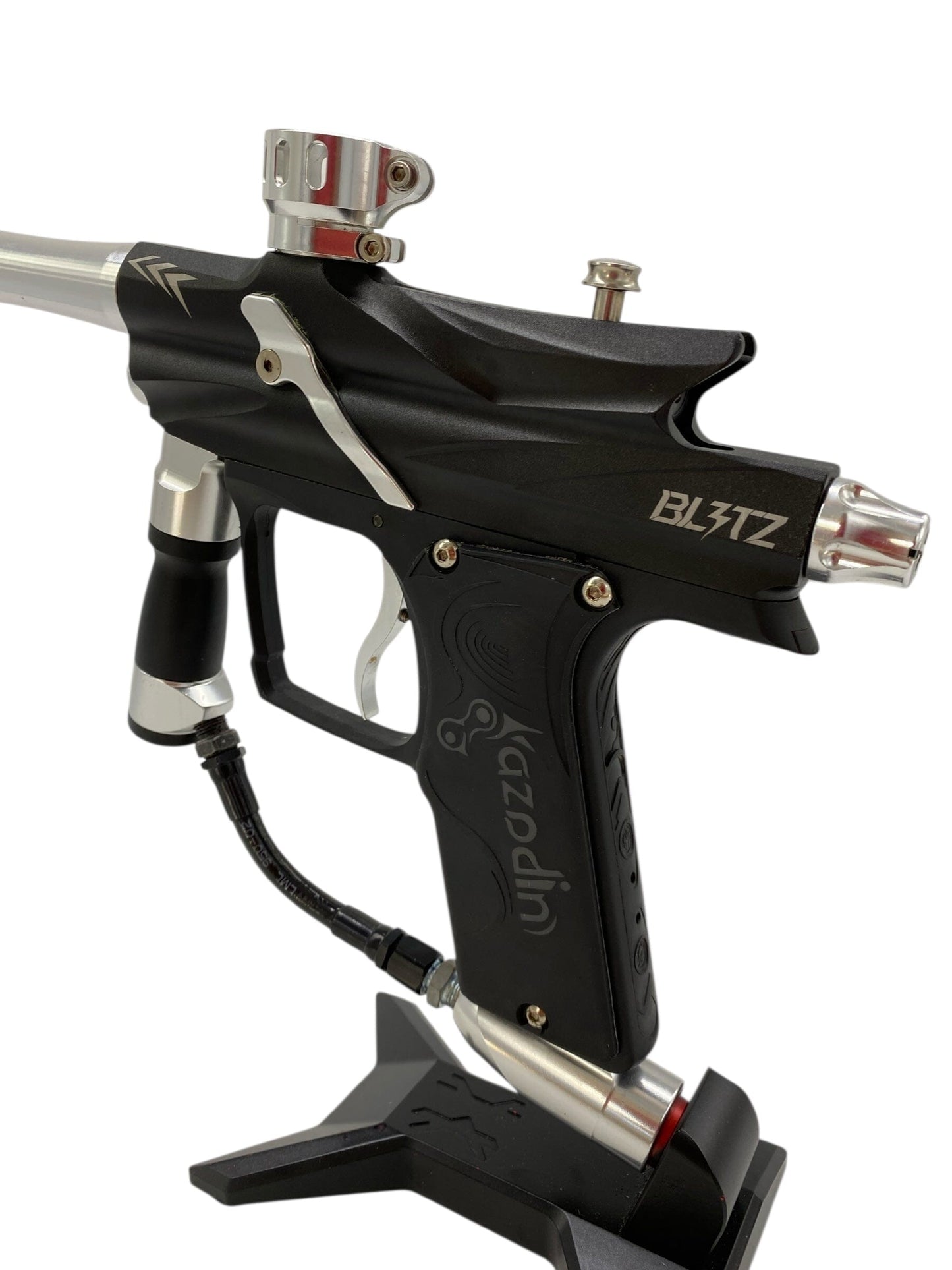Used Azodin Blitz 4 Paintball Gun Black/Silver Paintball Gun from CPXBrosPaintball Buy/Sell/Trade Paintball Markers, New Paintball Guns, Paintball Hoppers, Paintball Masks, and Hormesis Headbands