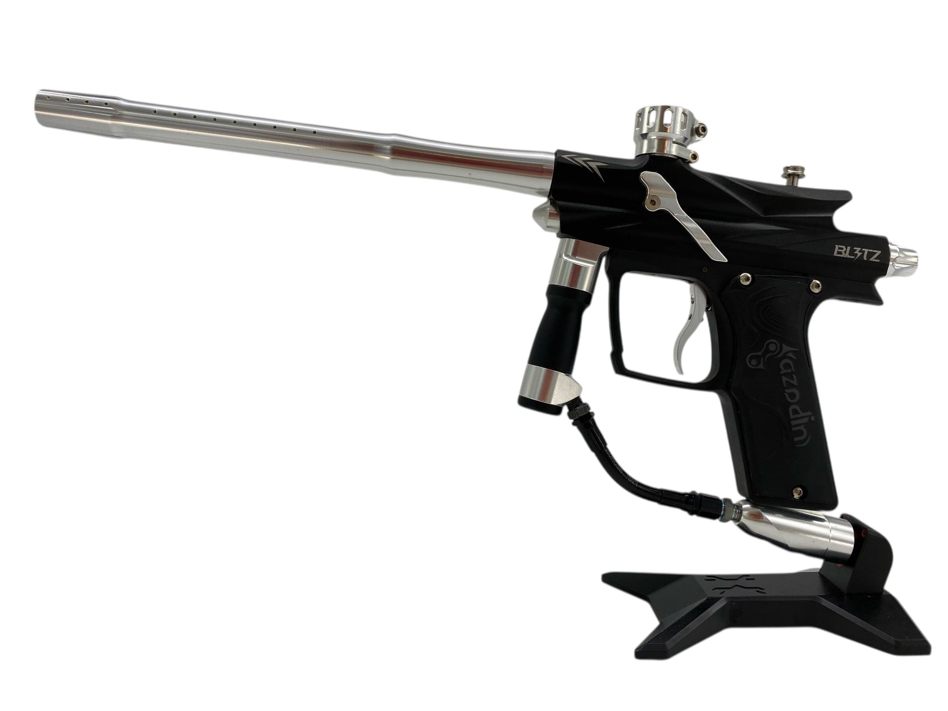 Used Azodin Blitz 4 Paintball Gun Black/Silver Paintball Gun from CPXBrosPaintball Buy/Sell/Trade Paintball Markers, New Paintball Guns, Paintball Hoppers, Paintball Masks, and Hormesis Headbands