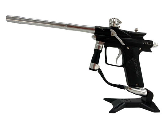 Used Azodin Blitz 4 Paintball Gun Black/Silver Paintball Gun from CPXBrosPaintball Buy/Sell/Trade Paintball Markers, New Paintball Guns, Paintball Hoppers, Paintball Masks, and Hormesis Headbands