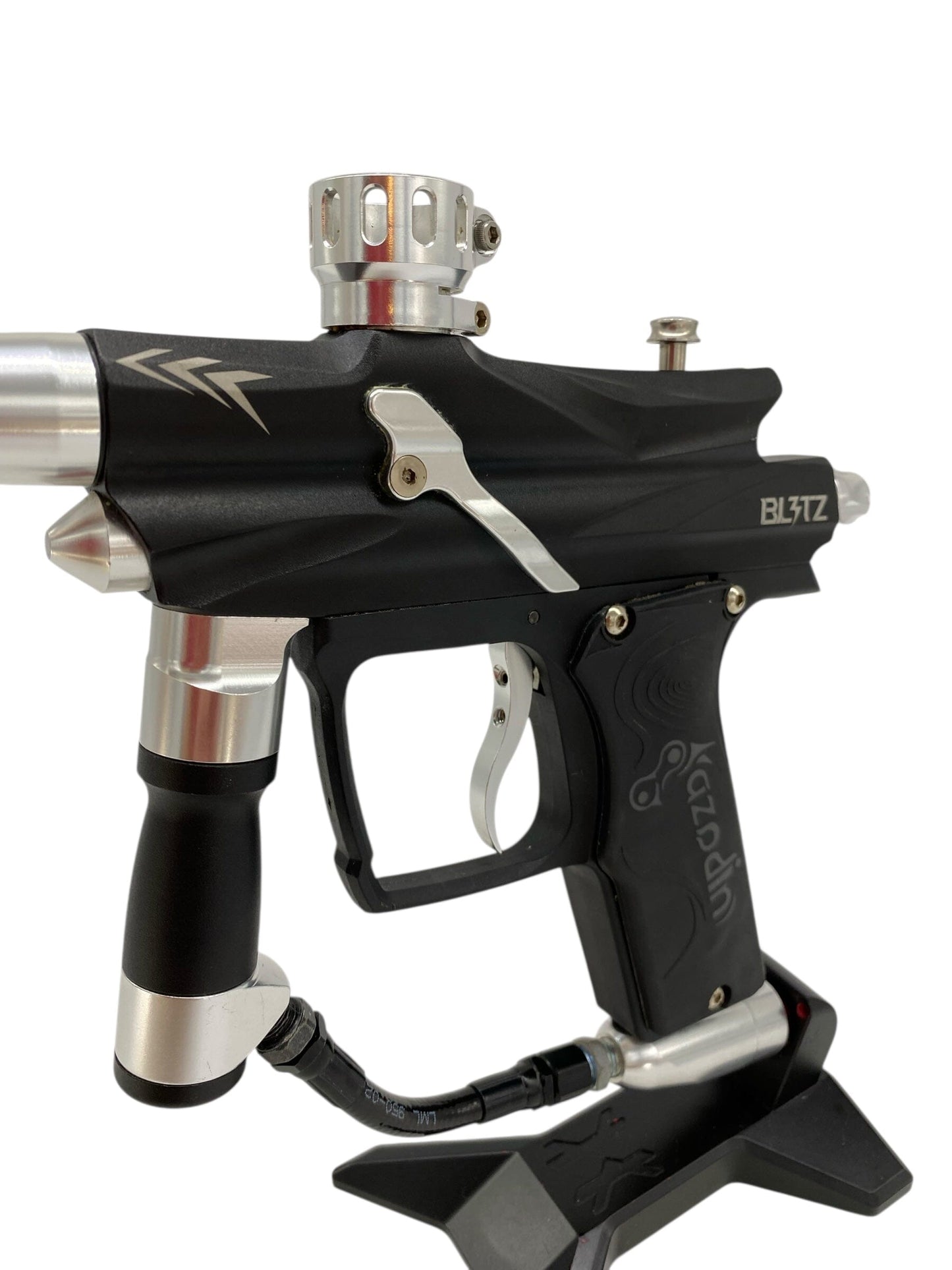 Used Azodin Blitz 4 Paintball Gun Black/Silver Paintball Gun from CPXBrosPaintball Buy/Sell/Trade Paintball Markers, New Paintball Guns, Paintball Hoppers, Paintball Masks, and Hormesis Headbands