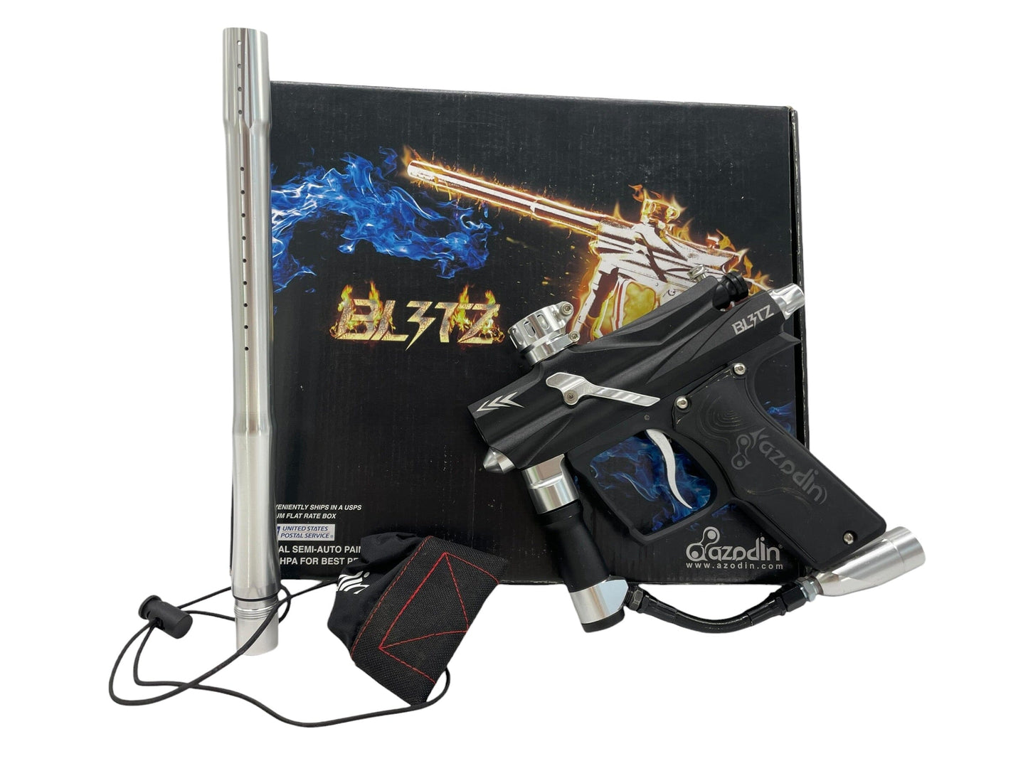 Used Azodin Blitz Black/Silver Paintball Gun Paintball Gun from CPXBrosPaintball Buy/Sell/Trade Paintball Markers, New Paintball Guns, Paintball Hoppers, Paintball Masks, and Hormesis Headbands