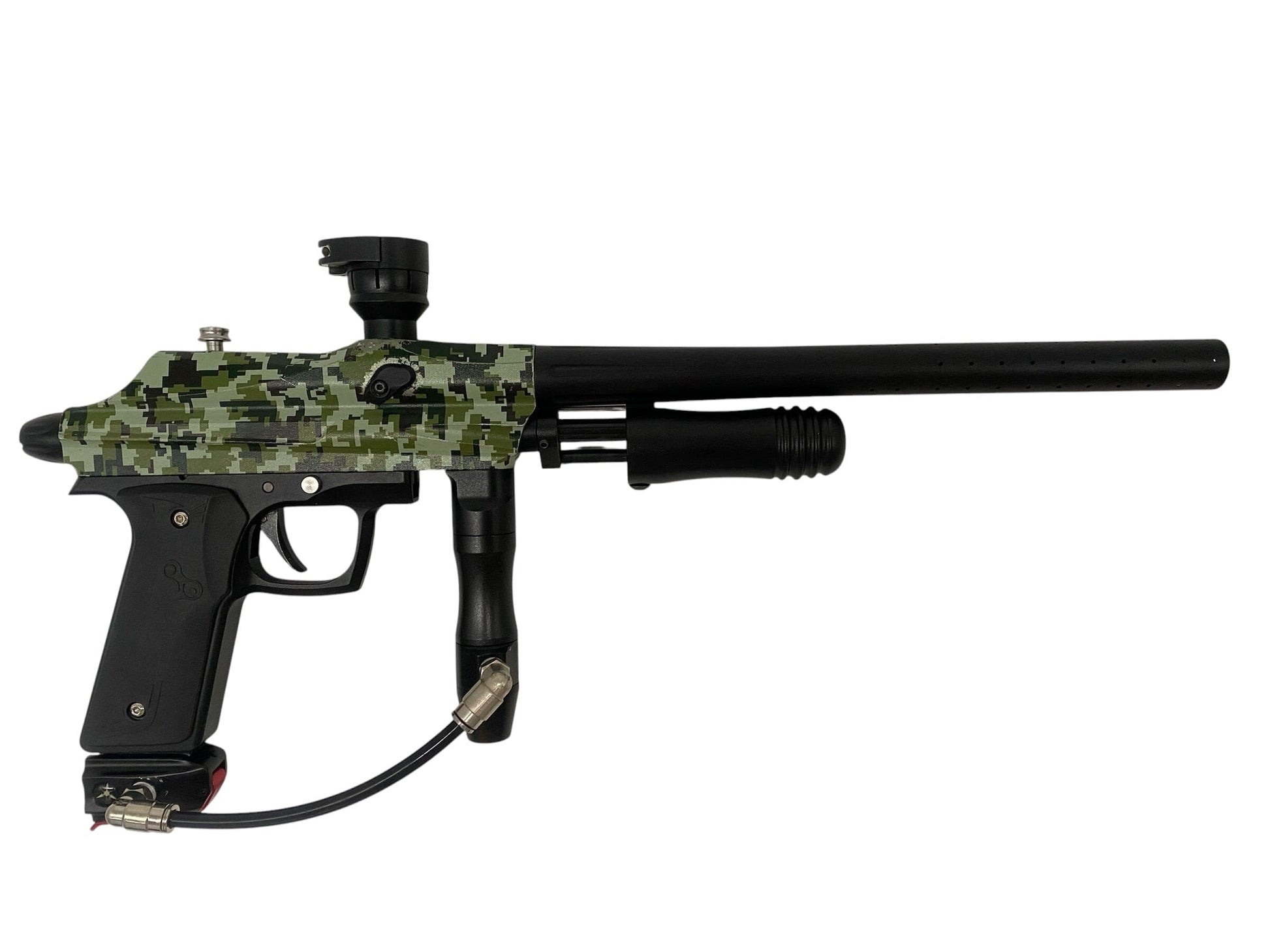 Used Azodin KP Pump Camo/Black Paintball Gun Paintball Gun from CPXBrosPaintball Buy/Sell/Trade Paintball Markers, New Paintball Guns, Paintball Hoppers, Paintball Masks, and Hormesis Headbands