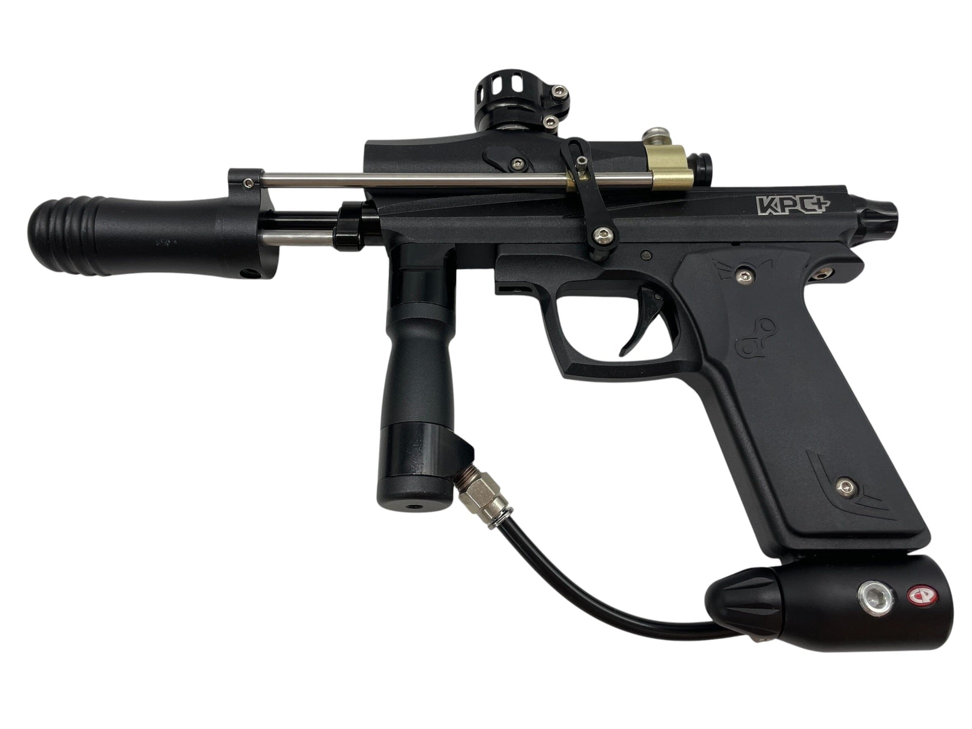 Used Azodin KPC+ Black/Gold Pump Paintball Gun Paintball Gun from CPXBrosPaintball Buy/Sell/Trade Paintball Markers, New Paintball Guns, Paintball Hoppers, Paintball Masks, and Hormesis Headbands