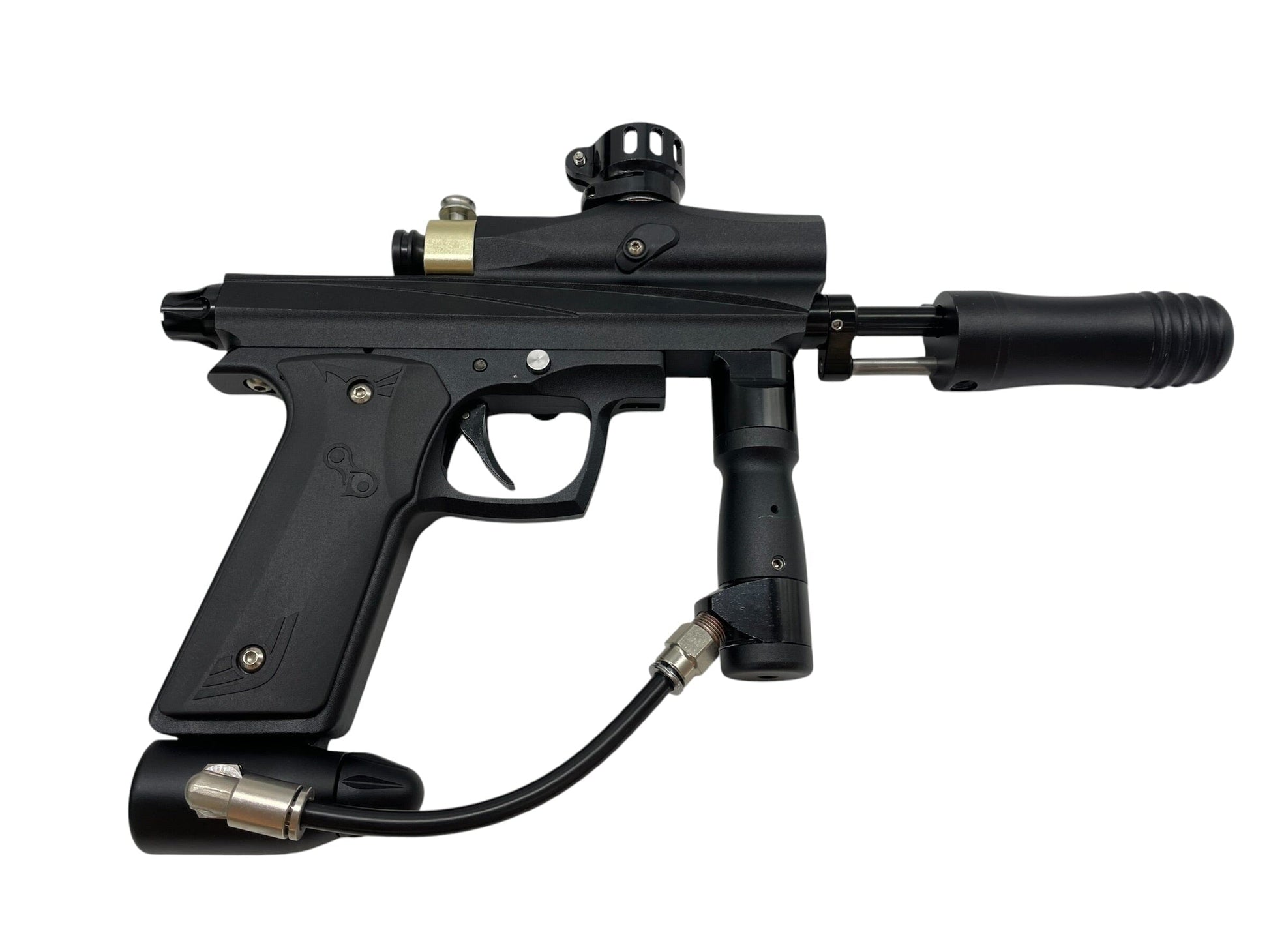 Used Azodin KPC+ Black/Gold Pump Paintball Gun Paintball Gun from CPXBrosPaintball Buy/Sell/Trade Paintball Markers, New Paintball Guns, Paintball Hoppers, Paintball Masks, and Hormesis Headbands