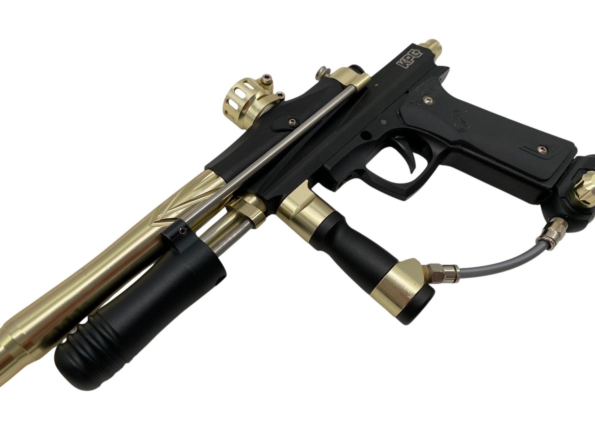 Used Azodin KPC+ Black/Gold Pump Paintball Gun Paintball Gun from CPXBrosPaintball Buy/Sell/Trade Paintball Markers, New Paintball Guns, Paintball Hoppers, Paintball Masks, and Hormesis Headbands
