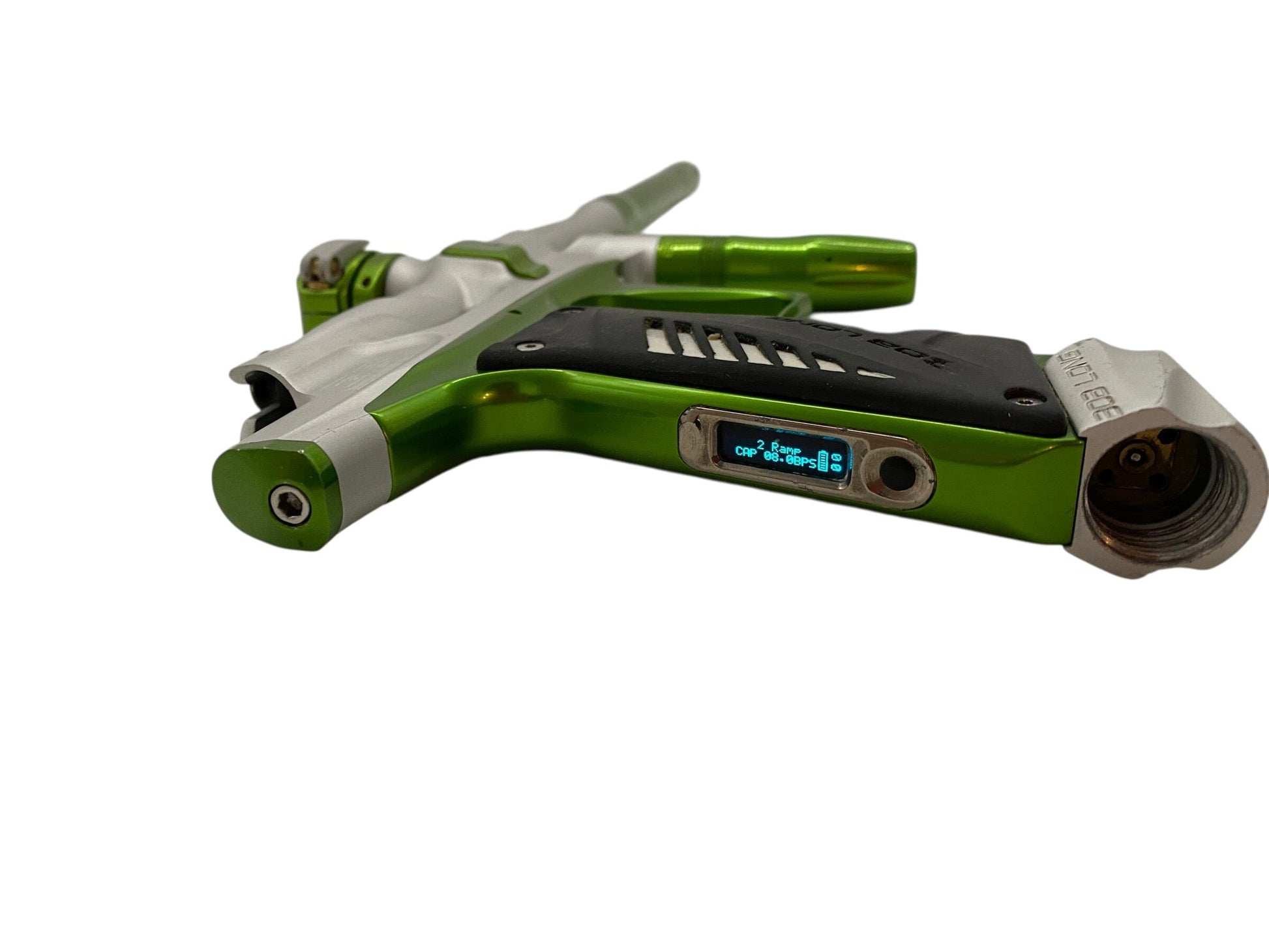 Used Bob Long 2K12 G6R Silver/Green Paintball Gun Paintball Gun from CPXBrosPaintball Buy/Sell/Trade Paintball Markers, New Paintball Guns, Paintball Hoppers, Paintball Masks, and Hormesis Headbands