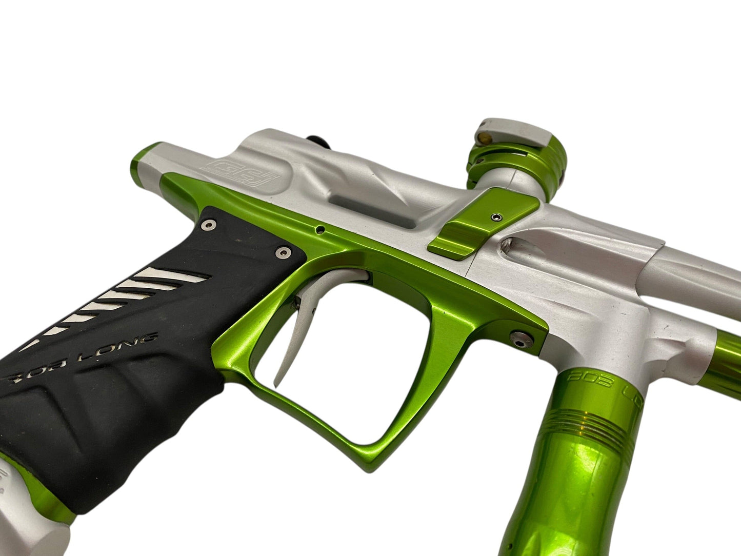 Used Bob Long 2K12 G6R Silver/Green Paintball Gun Paintball Gun from CPXBrosPaintball Buy/Sell/Trade Paintball Markers, New Paintball Guns, Paintball Hoppers, Paintball Masks, and Hormesis Headbands