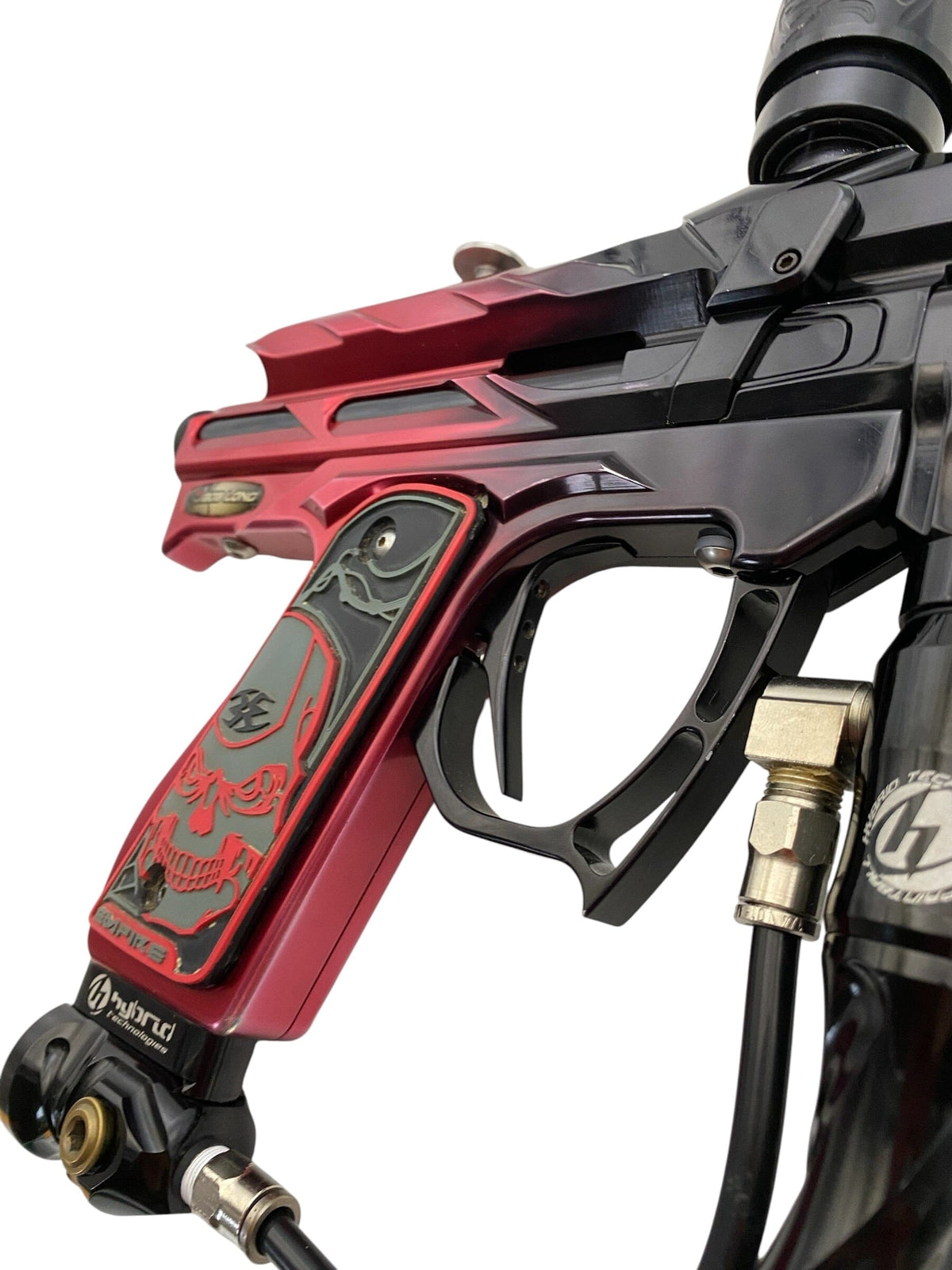 Used Bob Long 2k2 Alias Paintball Gun Black Red Fade Paintball Gun from CPXBrosPaintball Buy/Sell/Trade Paintball Markers, New Paintball Guns, Paintball Hoppers, Paintball Masks, and Hormesis Headbands