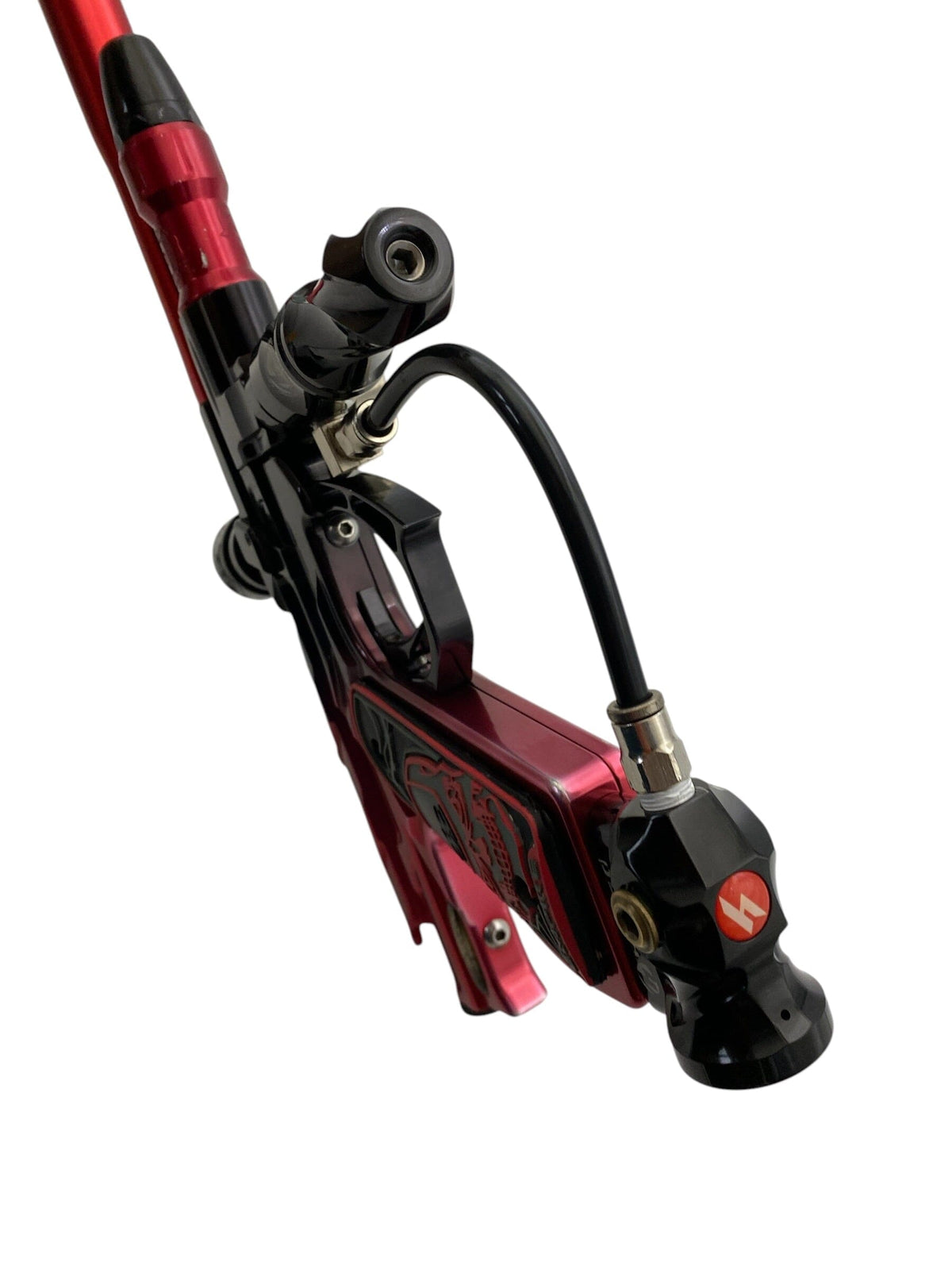 Used Bob Long 2k2 Alias Paintball Gun Black Red Fade Paintball Gun from CPXBrosPaintball Buy/Sell/Trade Paintball Markers, New Paintball Guns, Paintball Hoppers, Paintball Masks, and Hormesis Headbands