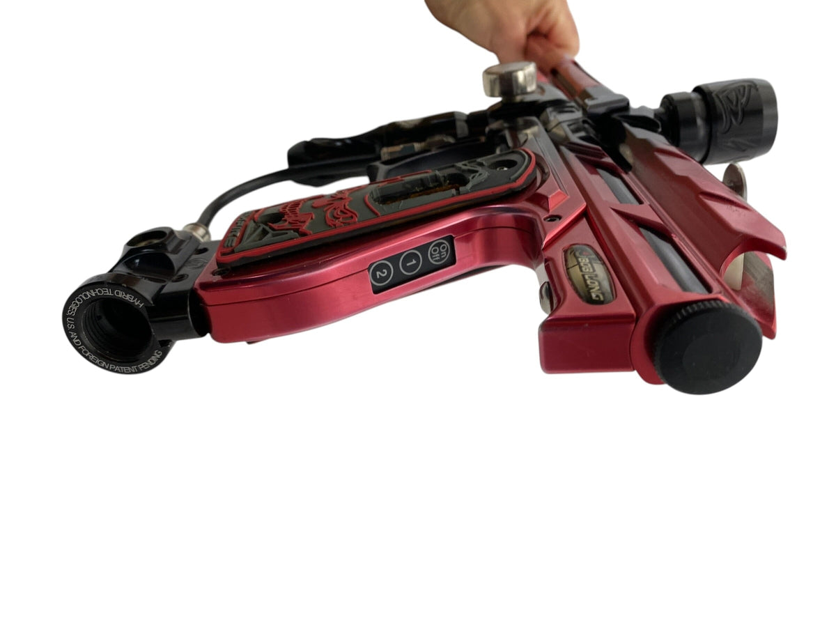 Used Bob Long 2k2 Alias Paintball Gun Black Red Fade Paintball Gun from CPXBrosPaintball Buy/Sell/Trade Paintball Markers, New Paintball Guns, Paintball Hoppers, Paintball Masks, and Hormesis Headbands