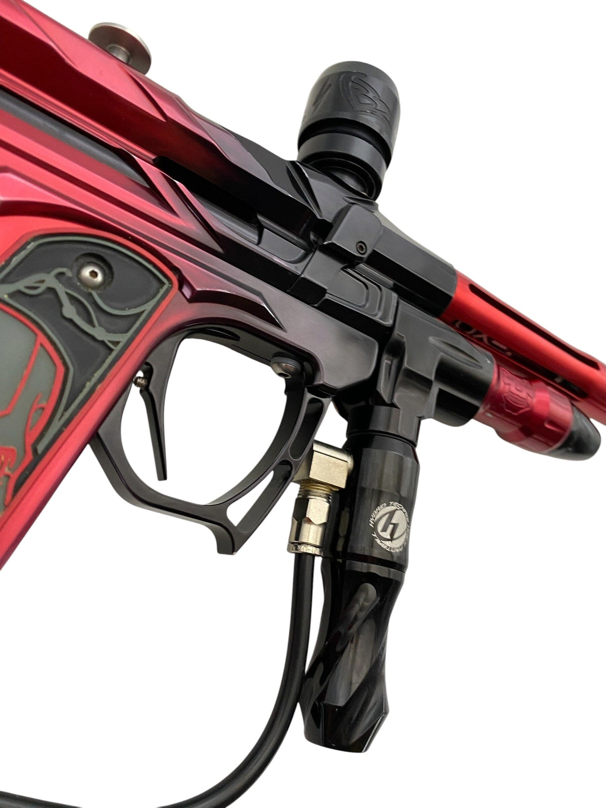 Used Bob Long 2k2 Alias Paintball Gun Black Red Fade Paintball Gun from CPXBrosPaintball Buy/Sell/Trade Paintball Markers, New Paintball Guns, Paintball Hoppers, Paintball Masks, and Hormesis Headbands