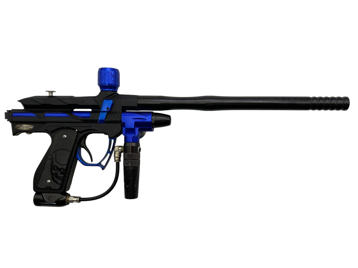 Used Bob Long 2k5 Alias Paintball Gun Black/Blue Paintball Gun from CPXBrosPaintball Buy/Sell/Trade Paintball Markers, New Paintball Guns, Paintball Hoppers, Paintball Masks, and Hormesis Headbands