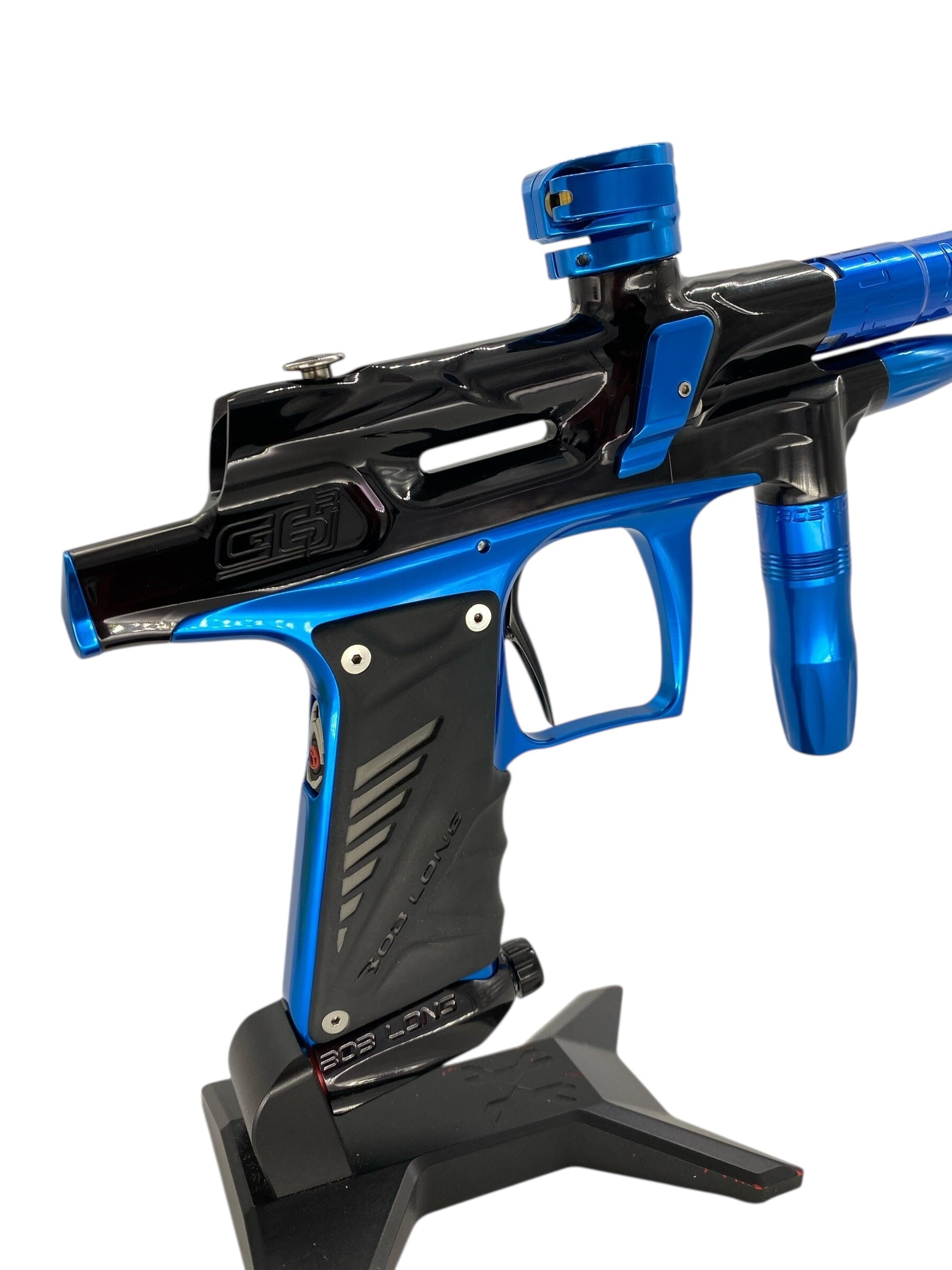 Used Bob Long G6r 2k11 Paintball Gun Black/Blue Paintball Gun from CPXBrosPaintball Buy/Sell/Trade Paintball Markers, New Paintball Guns, Paintball Hoppers, Paintball Masks, and Hormesis Headbands