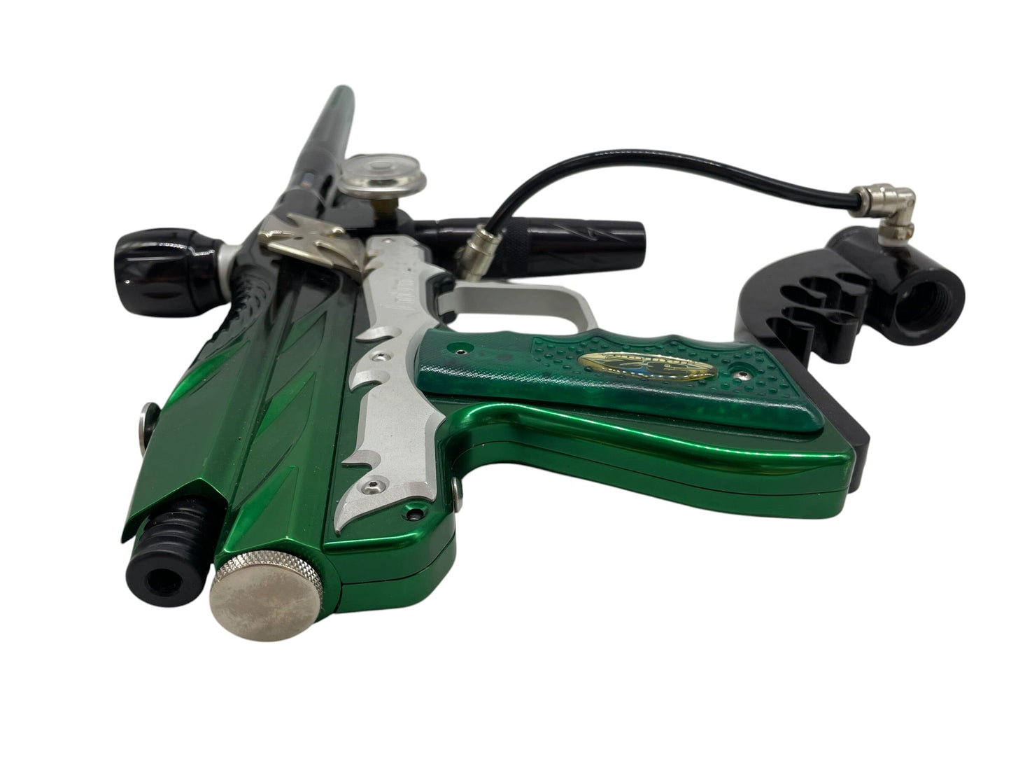 Used Bob Long Intimidator Gen 3 W/ Sci-Board Green/Black Paintball Gun Paintball Gun from CPXBrosPaintball Buy/Sell/Trade Paintball Markers, New Paintball Guns, Paintball Hoppers, Paintball Masks, and Hormesis Headbands