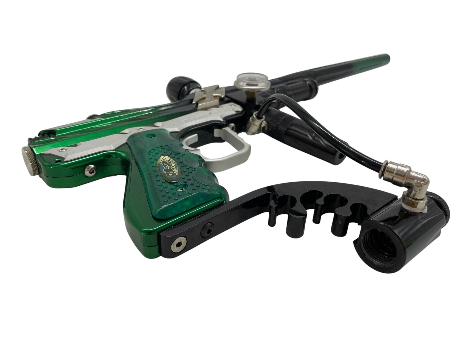 Used Bob Long Intimidator Gen 3 W/ Sci-Board Green/Black Paintball Gun Paintball Gun from CPXBrosPaintball Buy/Sell/Trade Paintball Markers, New Paintball Guns, Paintball Hoppers, Paintball Masks, and Hormesis Headbands