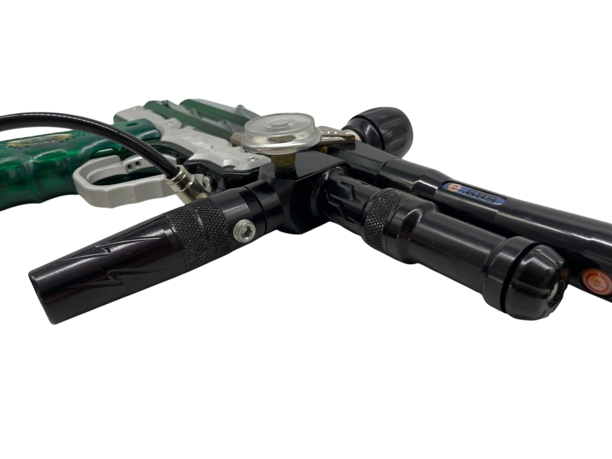 Used Bob Long Intimidator Gen 3 W/ Sci-Board Green/Black Paintball Gun Paintball Gun from CPXBrosPaintball Buy/Sell/Trade Paintball Markers, New Paintball Guns, Paintball Hoppers, Paintball Masks, and Hormesis Headbands