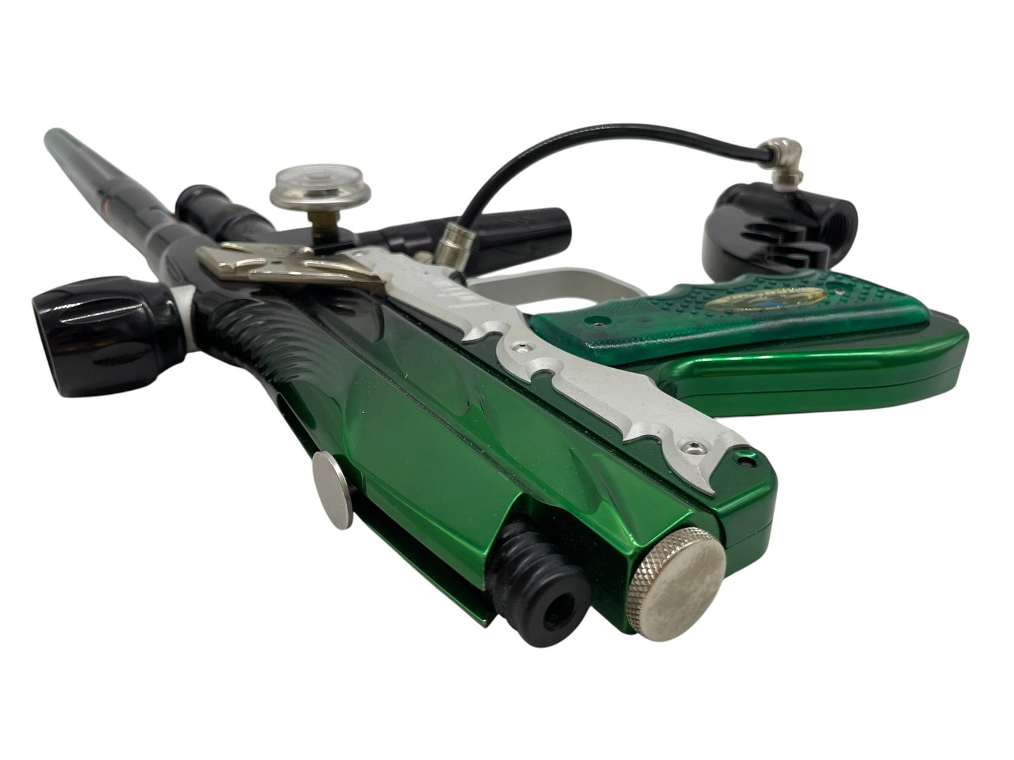 Used Bob Long Intimidator Gen 3 W/ Sci-Board Green/Black Paintball Gun Paintball Gun from CPXBrosPaintball Buy/Sell/Trade Paintball Markers, New Paintball Guns, Paintball Hoppers, Paintball Masks, and Hormesis Headbands