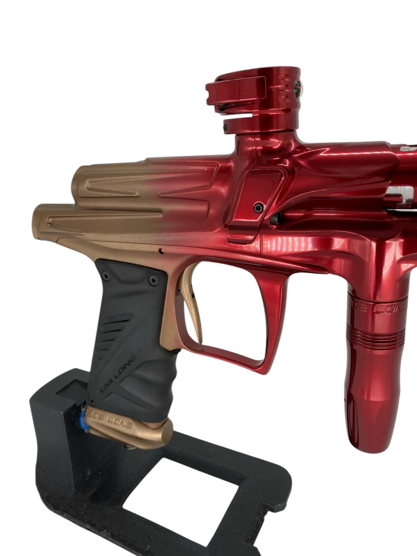 Used Bob Long Oled Z-Cut G6r - Tan/Red Fade Paintball Gun Paintball Gun from CPXBrosPaintball Buy/Sell/Trade Paintball Markers, New Paintball Guns, Paintball Hoppers, Paintball Masks, and Hormesis Headbands