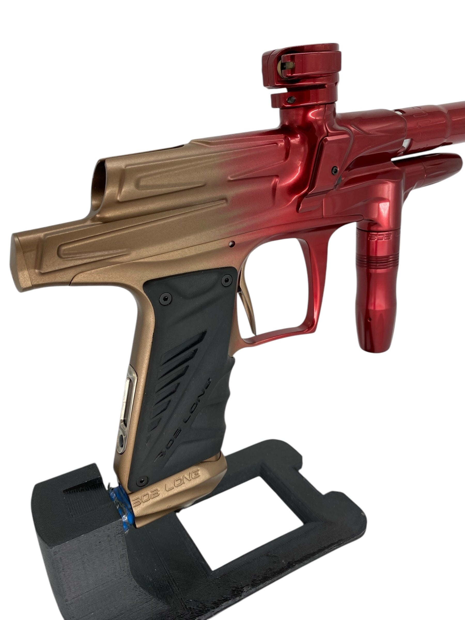 Used Bob Long Oled Z-Cut G6r - Tan/Red Fade Paintball Gun Paintball Gun from CPXBrosPaintball Buy/Sell/Trade Paintball Markers, New Paintball Guns, Paintball Hoppers, Paintball Masks, and Hormesis Headbands