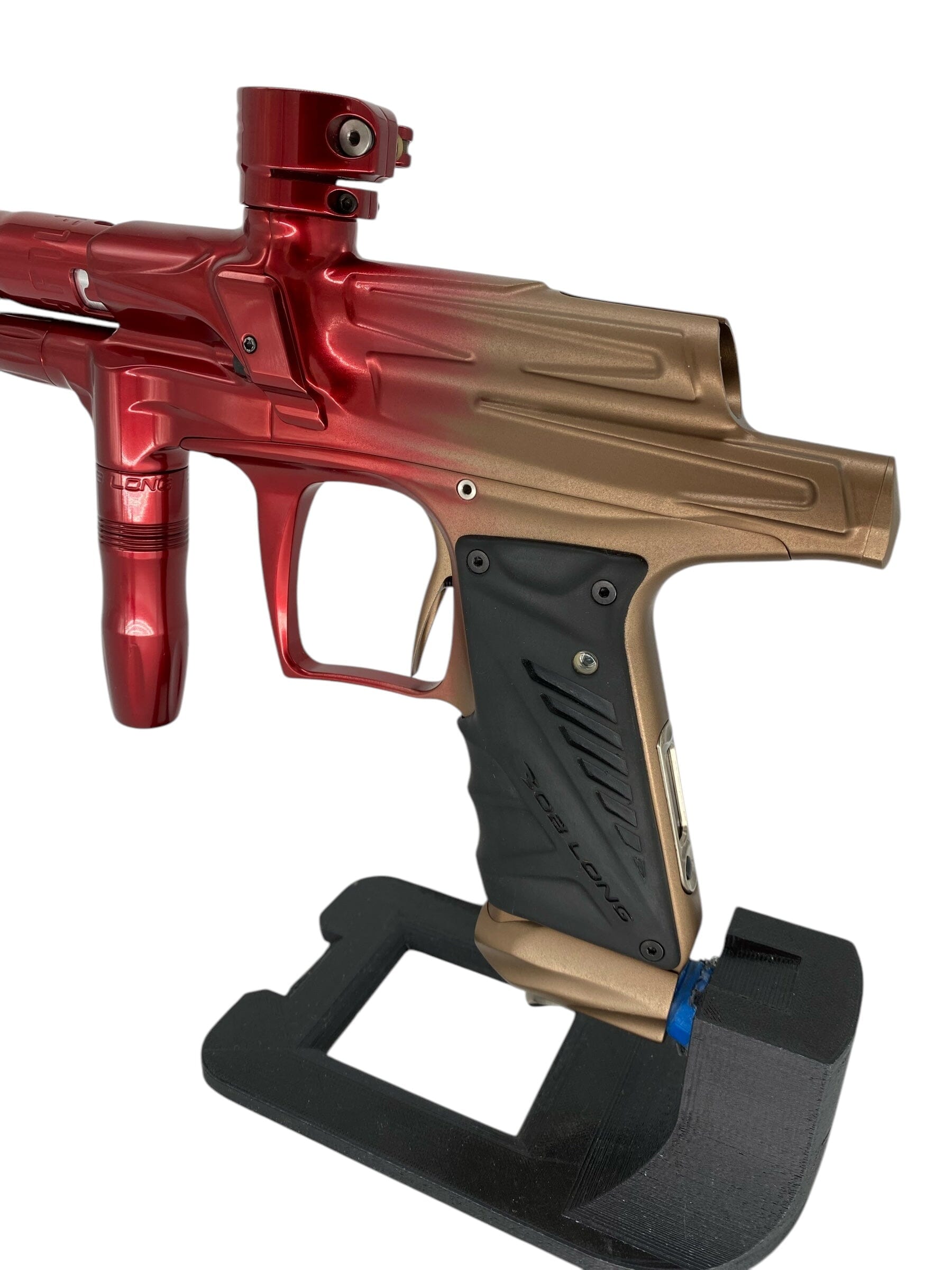 Used Bob Long Oled Z-Cut G6r - Tan/Red Fade Paintball Gun Paintball Gun from CPXBrosPaintball Buy/Sell/Trade Paintball Markers, New Paintball Guns, Paintball Hoppers, Paintball Masks, and Hormesis Headbands