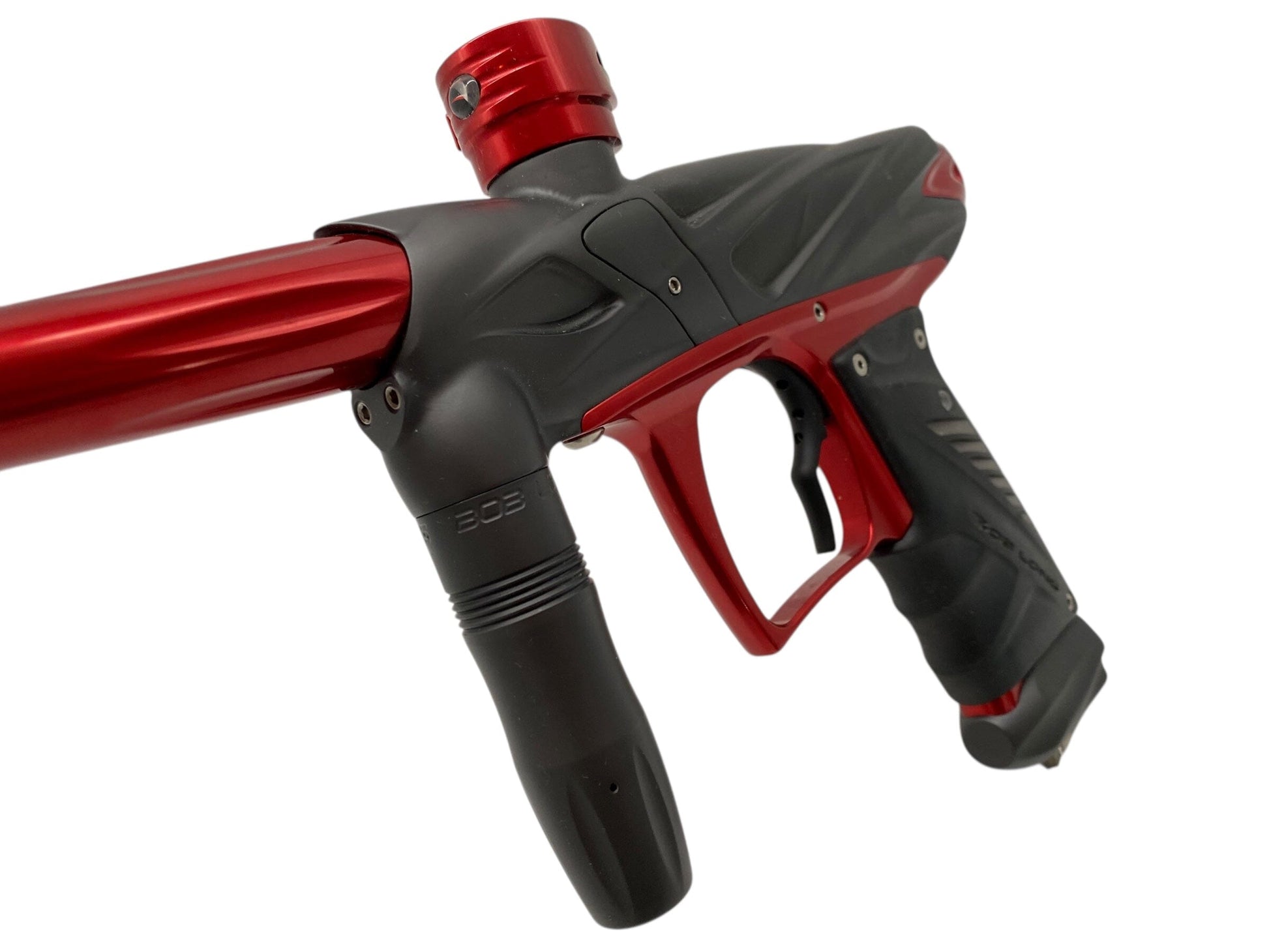 Used Bob Long Onslaught Paintball Gun Grey/Red Paintball Gun from CPXBrosPaintball Buy/Sell/Trade Paintball Markers, New Paintball Guns, Paintball Hoppers, Paintball Masks, and Hormesis Headbands