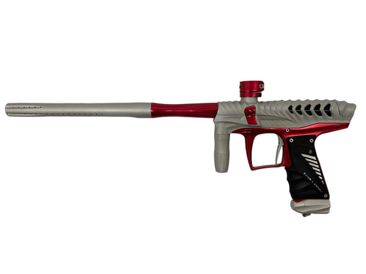 Used Bob Long Ripper Paintball Gun Silver Red Paintball Gun from CPXBrosPaintball Buy/Sell/Trade Paintball Markers, New Paintball Guns, Paintball Hoppers, Paintball Masks, and Hormesis Headbands