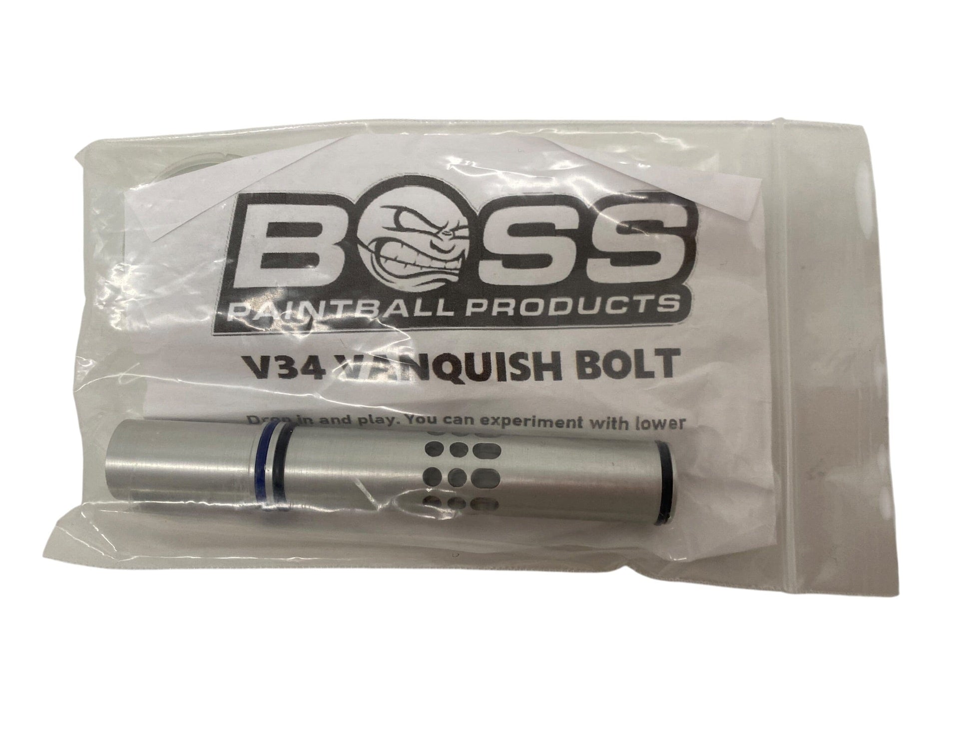 Used BOSS PAINTBALL PRODUCTS V34 VANQUISH BOLT Paintball Gun from CPXBrosPaintball Buy/Sell/Trade Paintball Markers, New Paintball Guns, Paintball Hoppers, Paintball Masks, and Hormesis Headbands