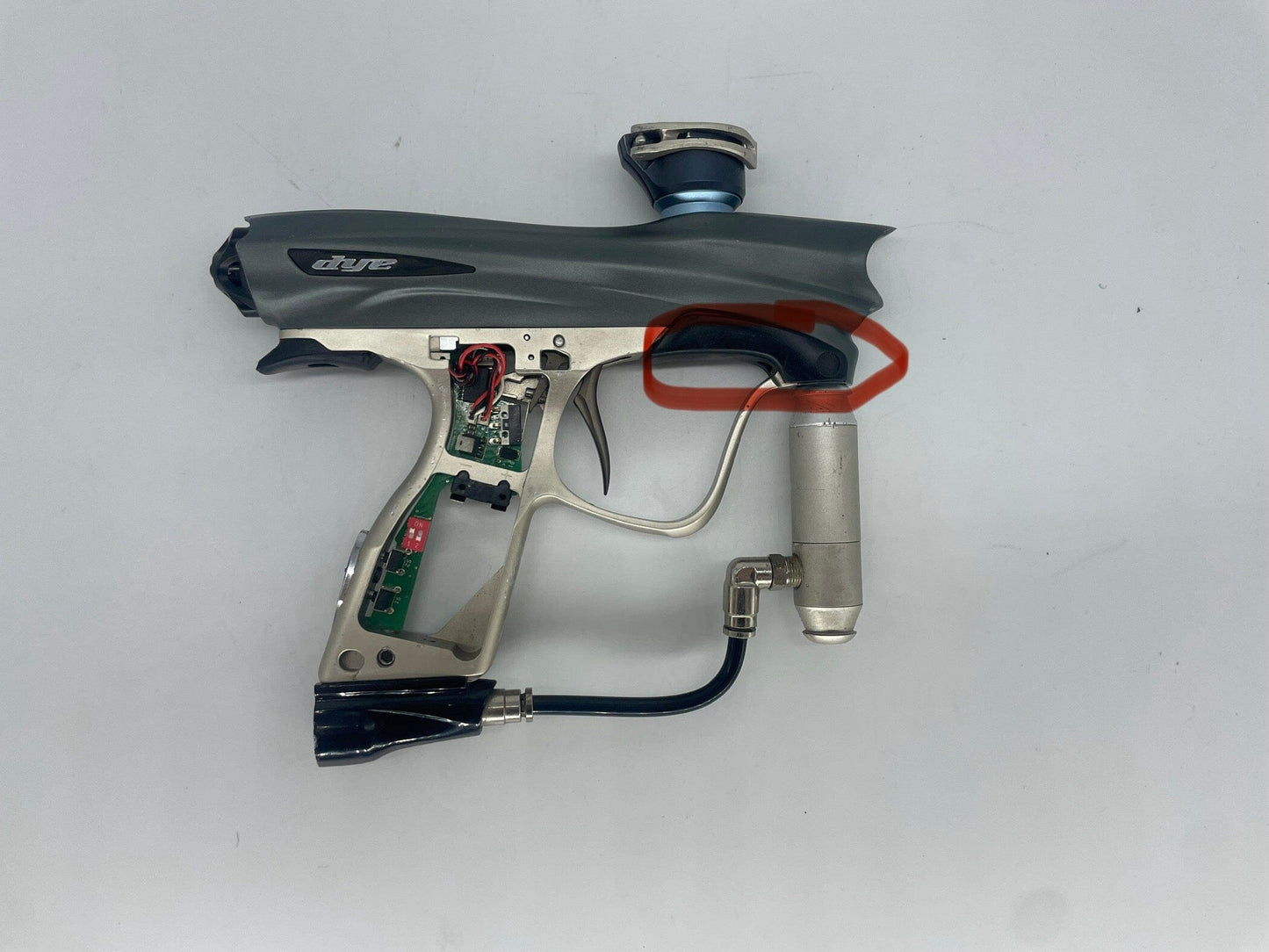 Used BROKEN Dye Nt 10 Paintball Gun Paintball Gun from CPXBrosPaintball Buy/Sell/Trade Paintball Markers, New Paintball Guns, Paintball Hoppers, Paintball Masks, and Hormesis Headbands