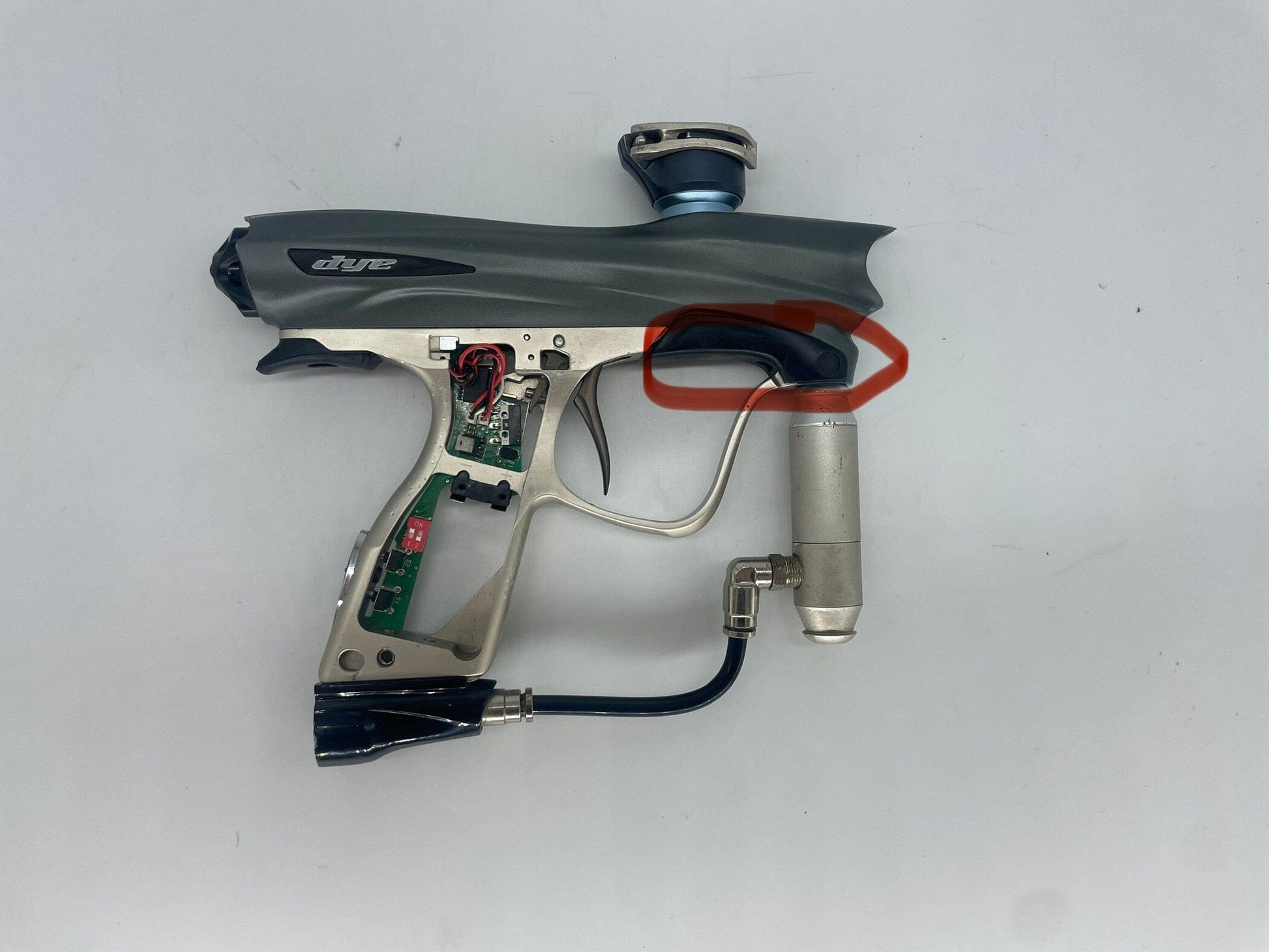Used BROKEN Dye Nt 10 Paintball Gun Paintball Gun from CPXBrosPaintball Buy/Sell/Trade Paintball Markers, New Paintball Guns, Paintball Hoppers, Paintball Masks, and Hormesis Headbands