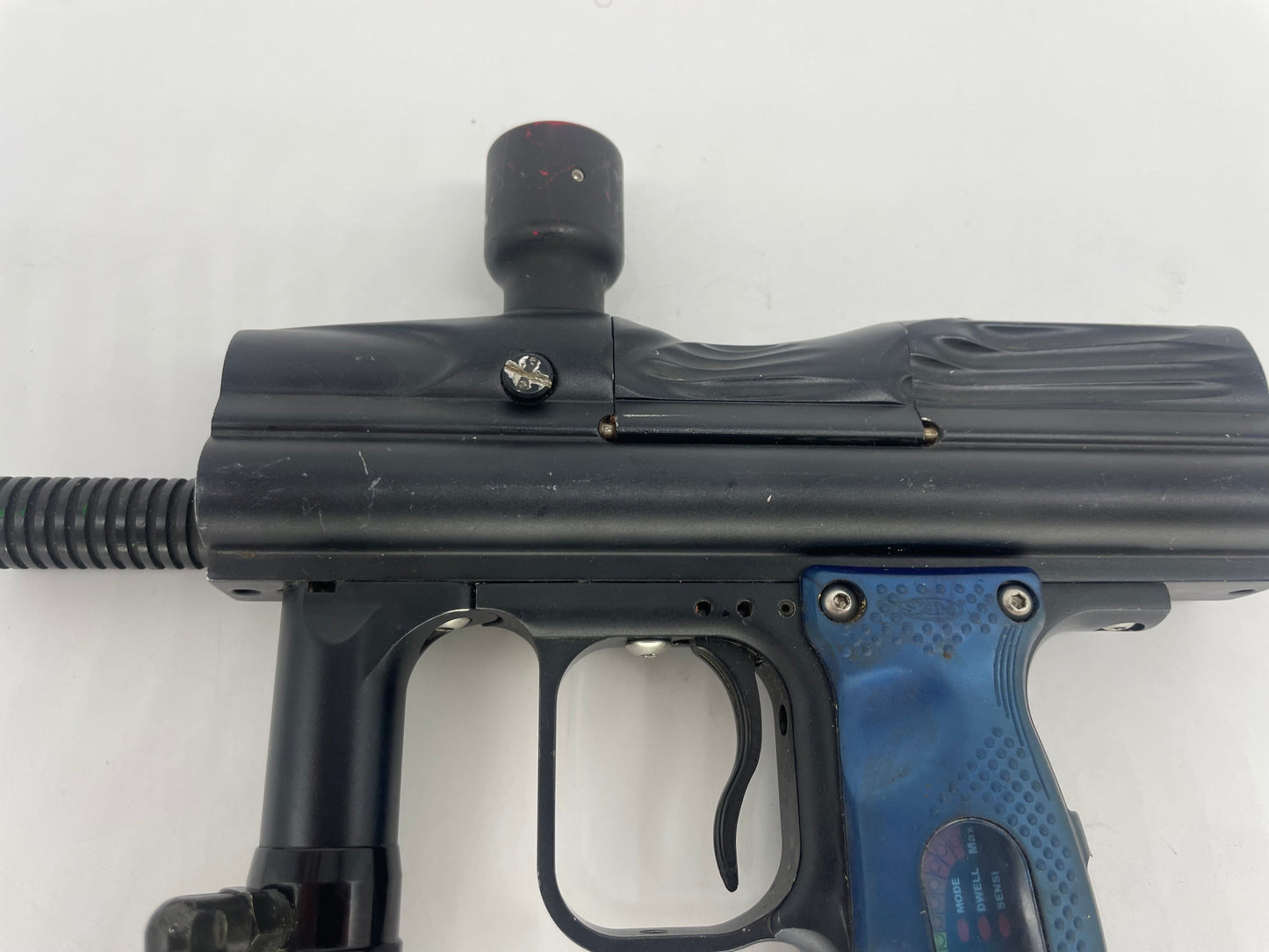 Used BROKEN Warped Sportz Angel Speed Demon Black Paintball Gun from CPXBrosPaintball Buy/Sell/Trade Paintball Markers, New Paintball Guns, Paintball Hoppers, Paintball Masks, and Hormesis Headbands