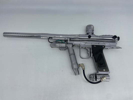 Used BROKEN WGP Karnivore Autococker Paintball Marker Silver Paintball Gun from CPXBrosPaintball Buy/Sell/Trade Paintball Markers, New Paintball Guns, Paintball Hoppers, Paintball Masks, and Hormesis Headbands