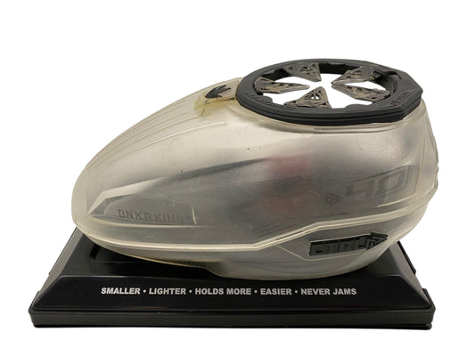 Used BunkerKings CTRL +40 Paintball Hopper Loader Clear Paintball Gun from CPXBrosPaintball Buy/Sell/Trade Paintball Markers, New Paintball Guns, Paintball Hoppers, Paintball Masks, and Hormesis Headbands