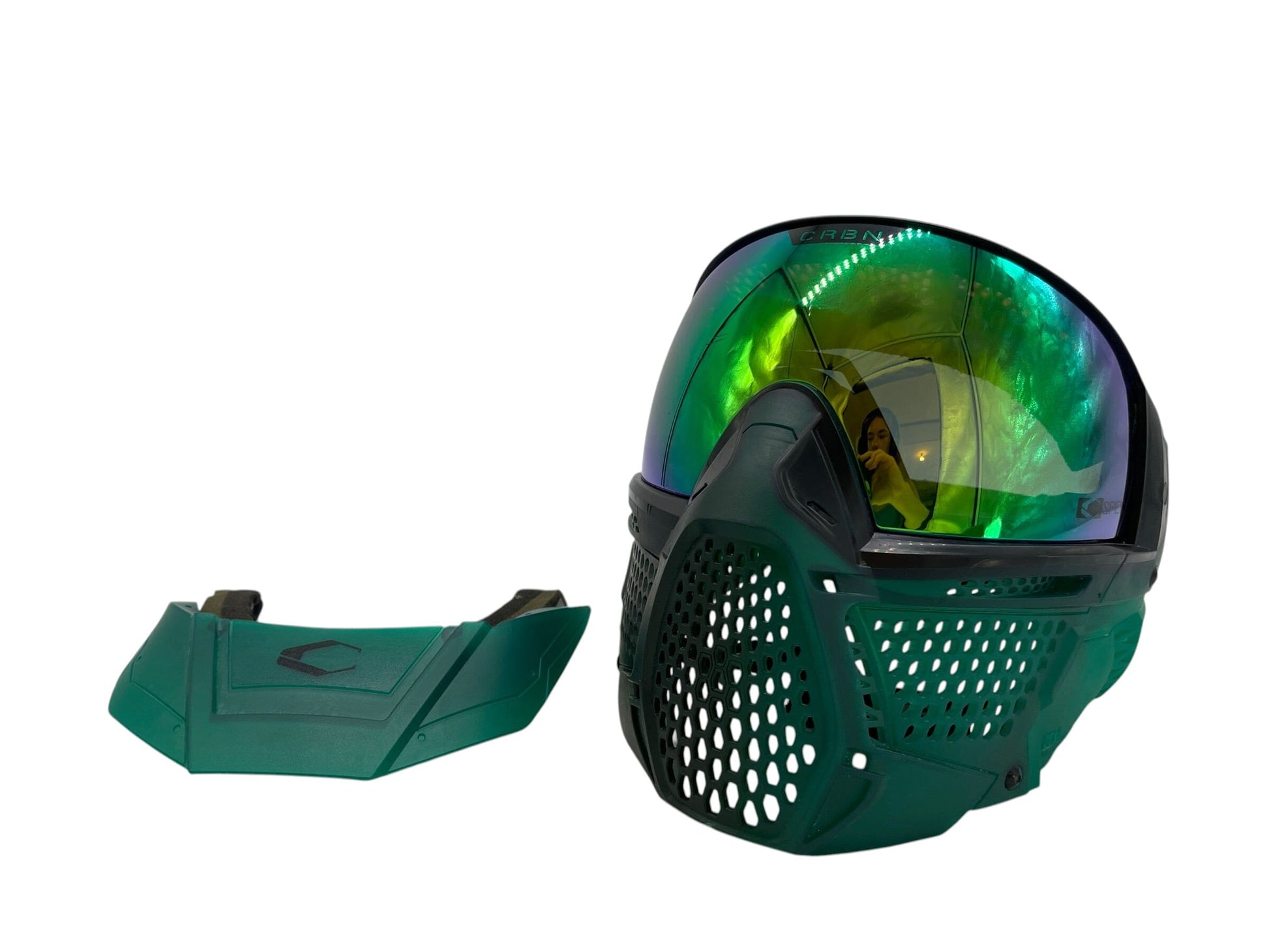 Used Carbon CRBN Zero GRX Paintball Mask (More Coverage) - ELMT Teal Paintball Gun from CPXBrosPaintball Buy/Sell/Trade Paintball Markers, New Paintball Guns, Paintball Hoppers, Paintball Masks, and Hormesis Headbands