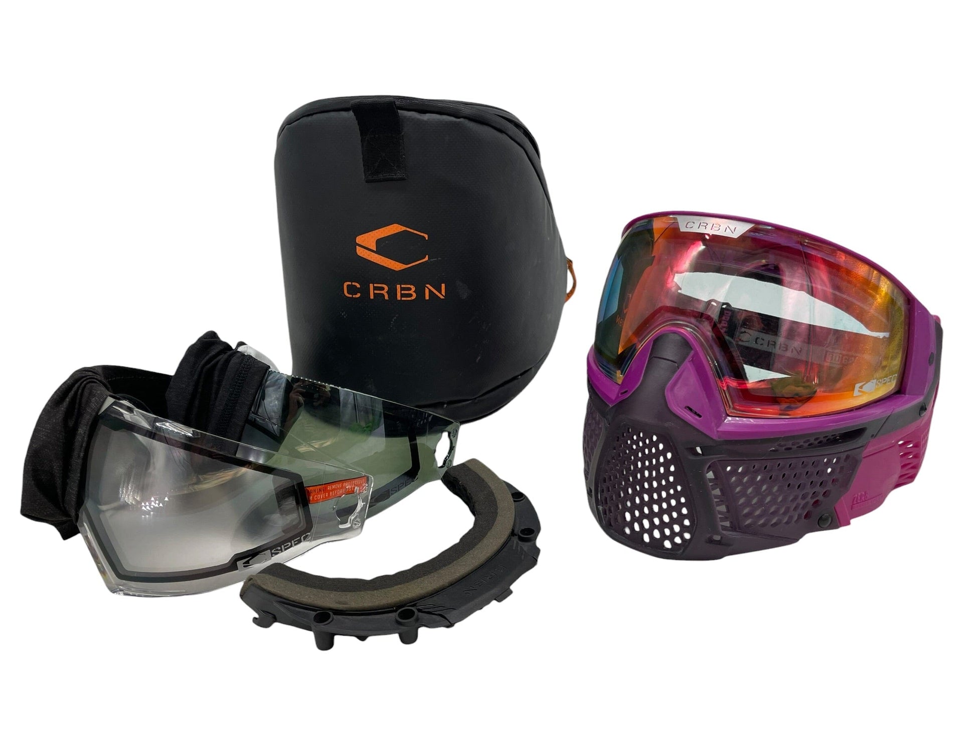 Used CRBN Carbon Paintball Zero Pro Series Goggle Mask - Less Coverage - Violet Paintball Gun from CPXBrosPaintball Buy/Sell/Trade Paintball Markers, New Paintball Guns, Paintball Hoppers, Paintball Masks, and Hormesis Headbands