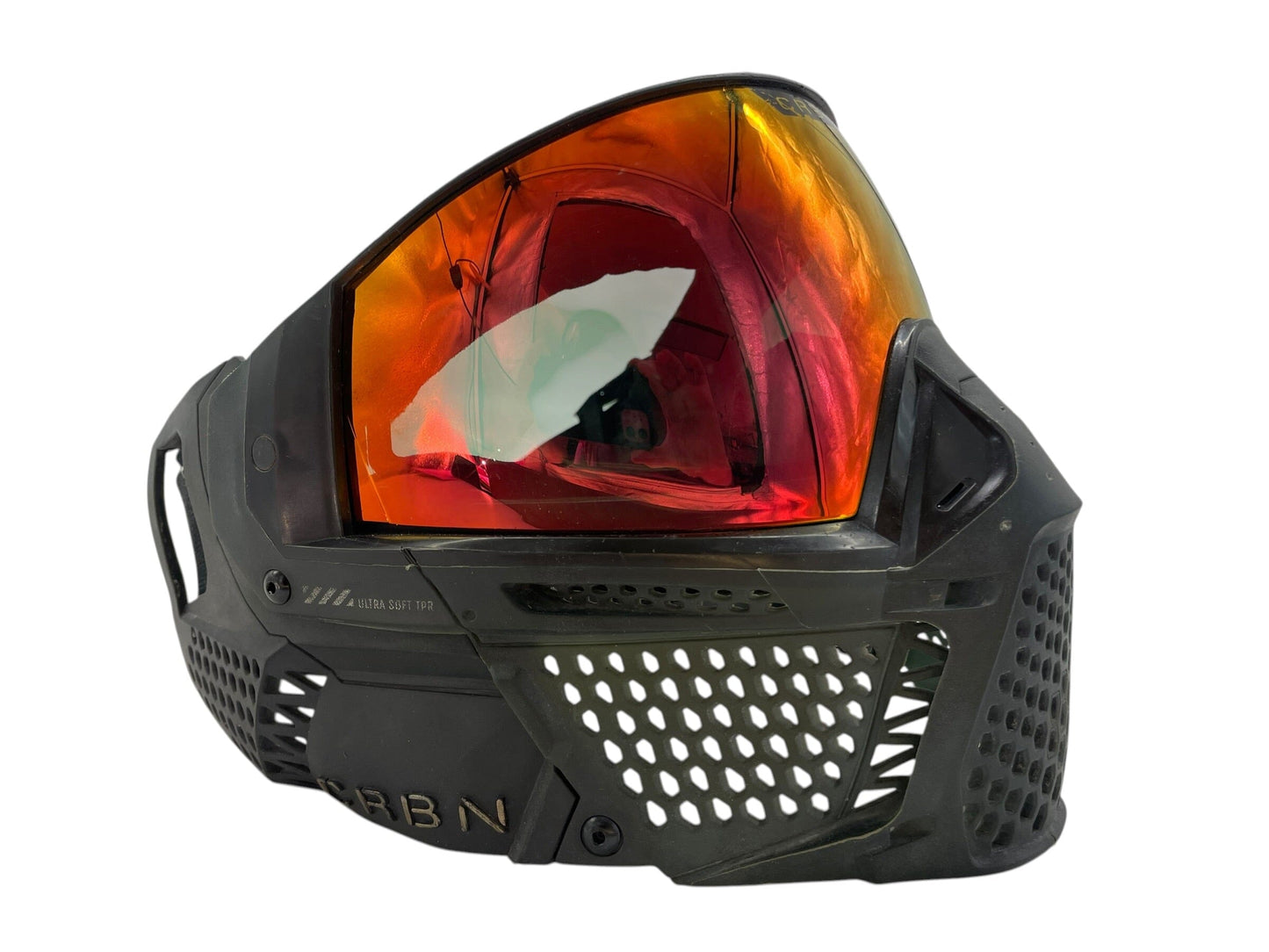 Used CRBN ZERO BLK W/ Red Mirror Lens Paintball Mask Paintball Gun from CPXBrosPaintball Buy/Sell/Trade Paintball Markers, New Paintball Guns, Paintball Hoppers, Paintball Masks, and Hormesis Headbands