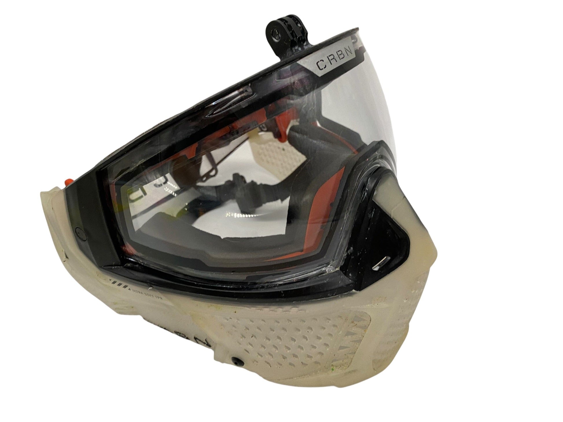 Used CRBN ZERO Clear W/ Clear Lens Paintball Mask Paintball Gun from CPXBrosPaintball Buy/Sell/Trade Paintball Markers, New Paintball Guns, Paintball Hoppers, Paintball Masks, and Hormesis Headbands