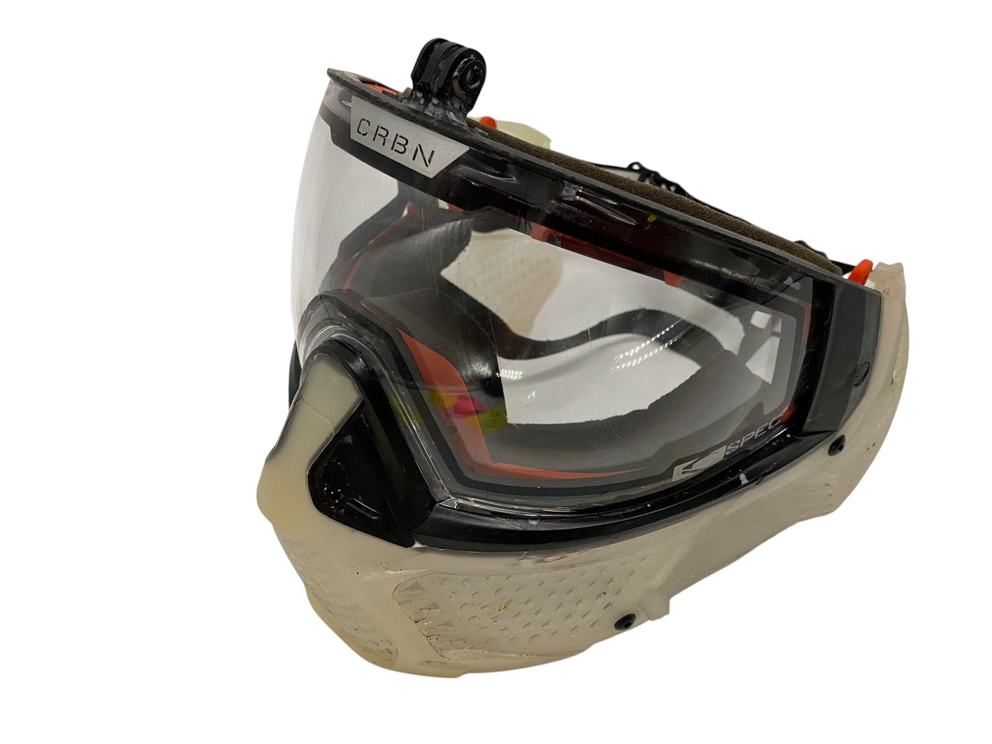 Used CRBN ZERO Clear W/ Clear Lens Paintball Mask Paintball Gun from CPXBrosPaintball Buy/Sell/Trade Paintball Markers, New Paintball Guns, Paintball Hoppers, Paintball Masks, and Hormesis Headbands