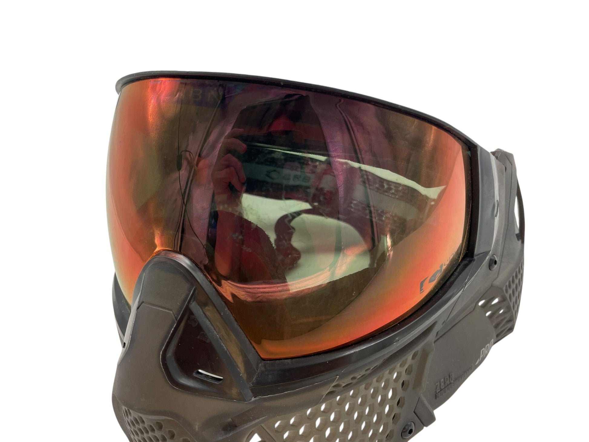 Used CRBN ZERO PRO GRAPHITE MORE COVERAGE PAINTBALL MASK Paintball Gun from CPXBrosPaintball Buy/Sell/Trade Paintball Markers, New Paintball Guns, Paintball Hoppers, Paintball Masks, and Hormesis Headbands