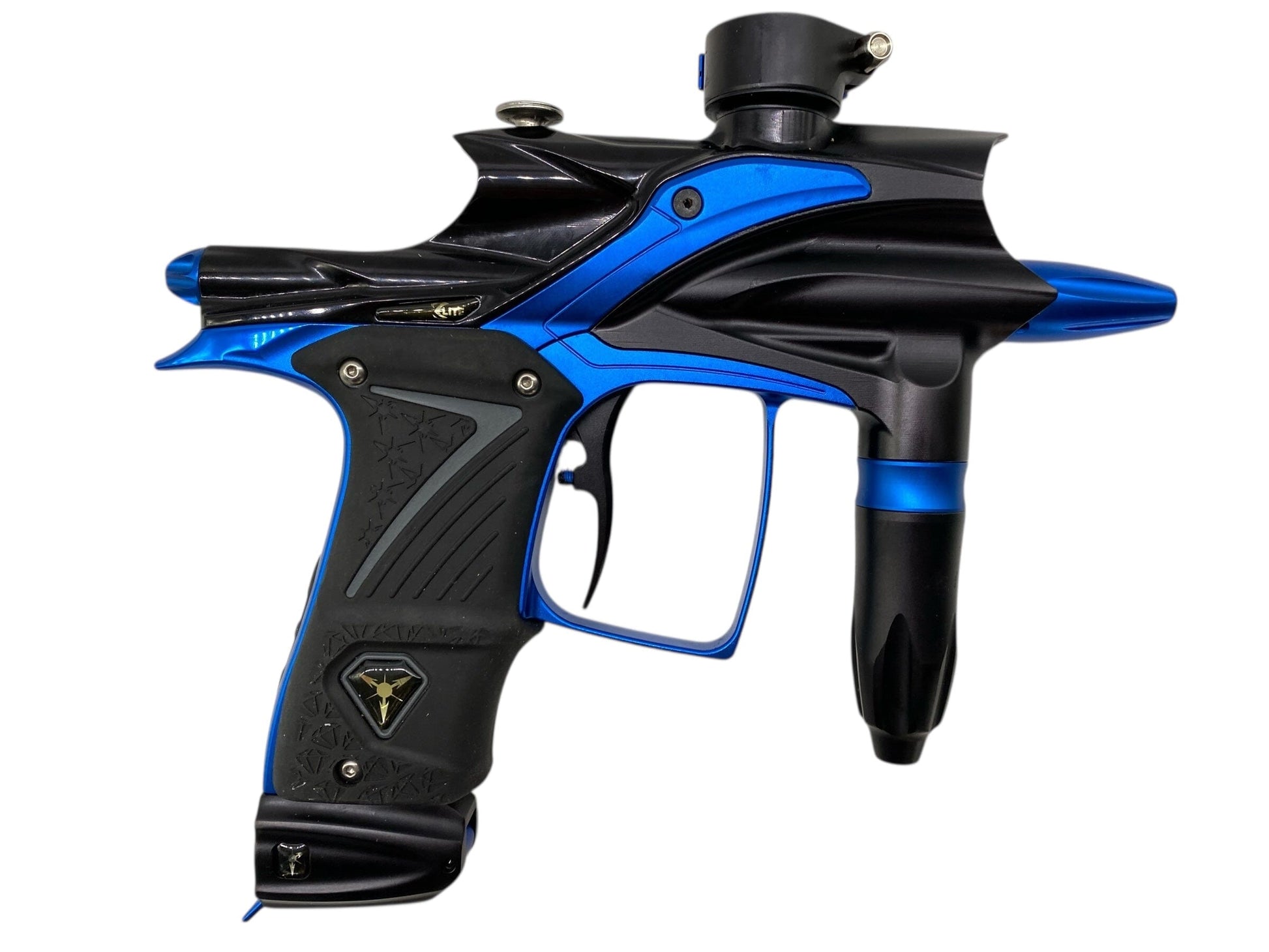 Used Dangerous Power Elite Fusion Paintball Gun Black/Blue Paintball Gun from CPXBrosPaintball Buy/Sell/Trade Paintball Markers, New Paintball Guns, Paintball Hoppers, Paintball Masks, and Hormesis Headbands
